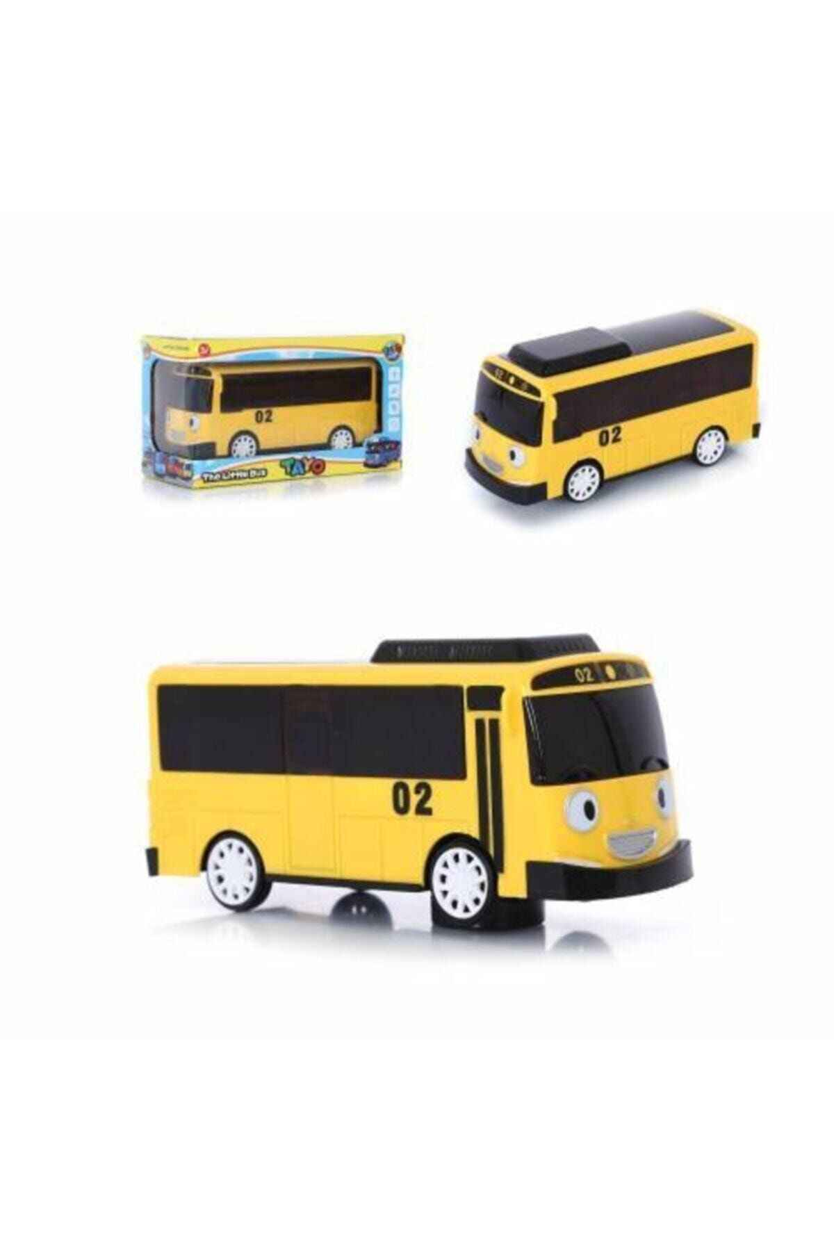 Mega Oyuncak Sarı Tayo Işıklı Sesli Dönebilen  Hareketli Oyuncak  Otobüs 21 x 9,50 cm