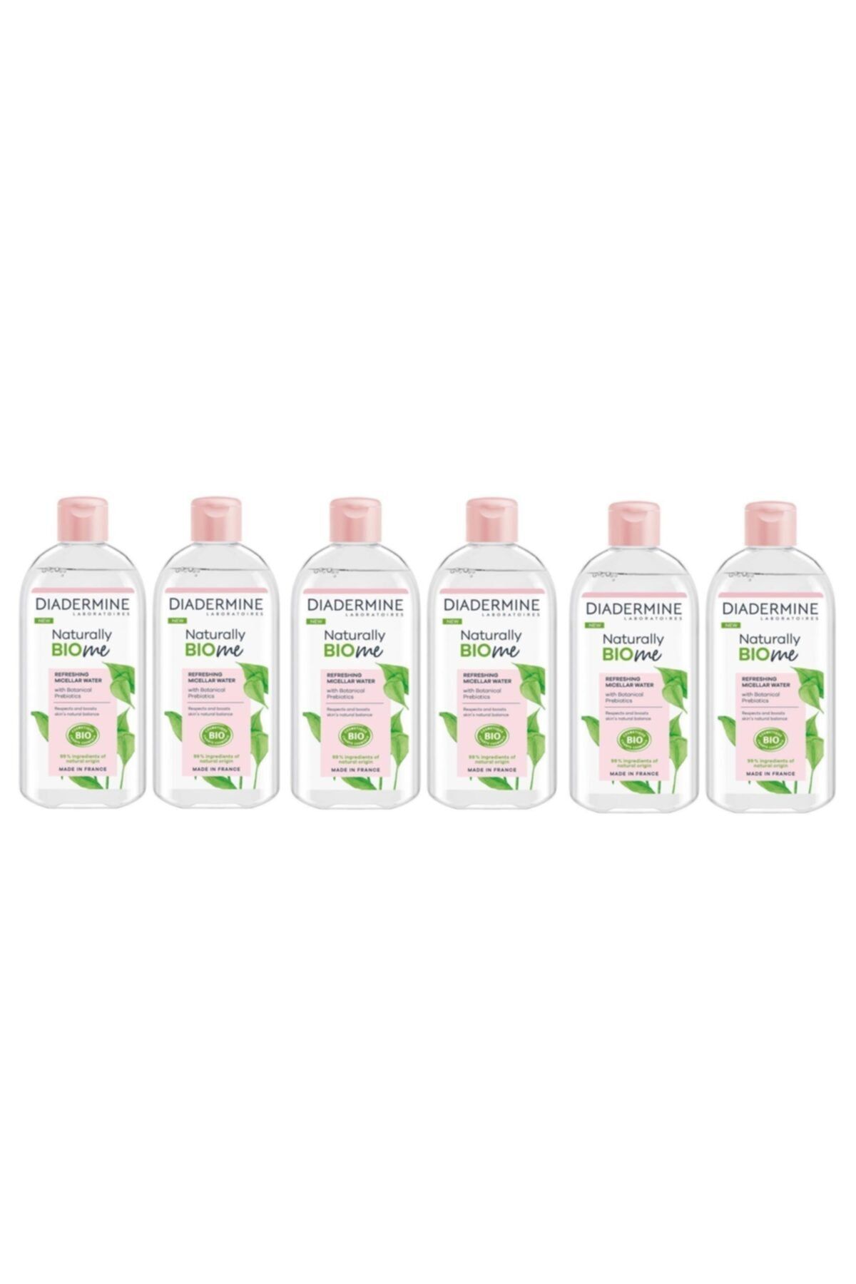 Diadermine Bio Me Canlandırıcı Micellar Makyaj Temizleme Suyu 400ml(6 Adet)
