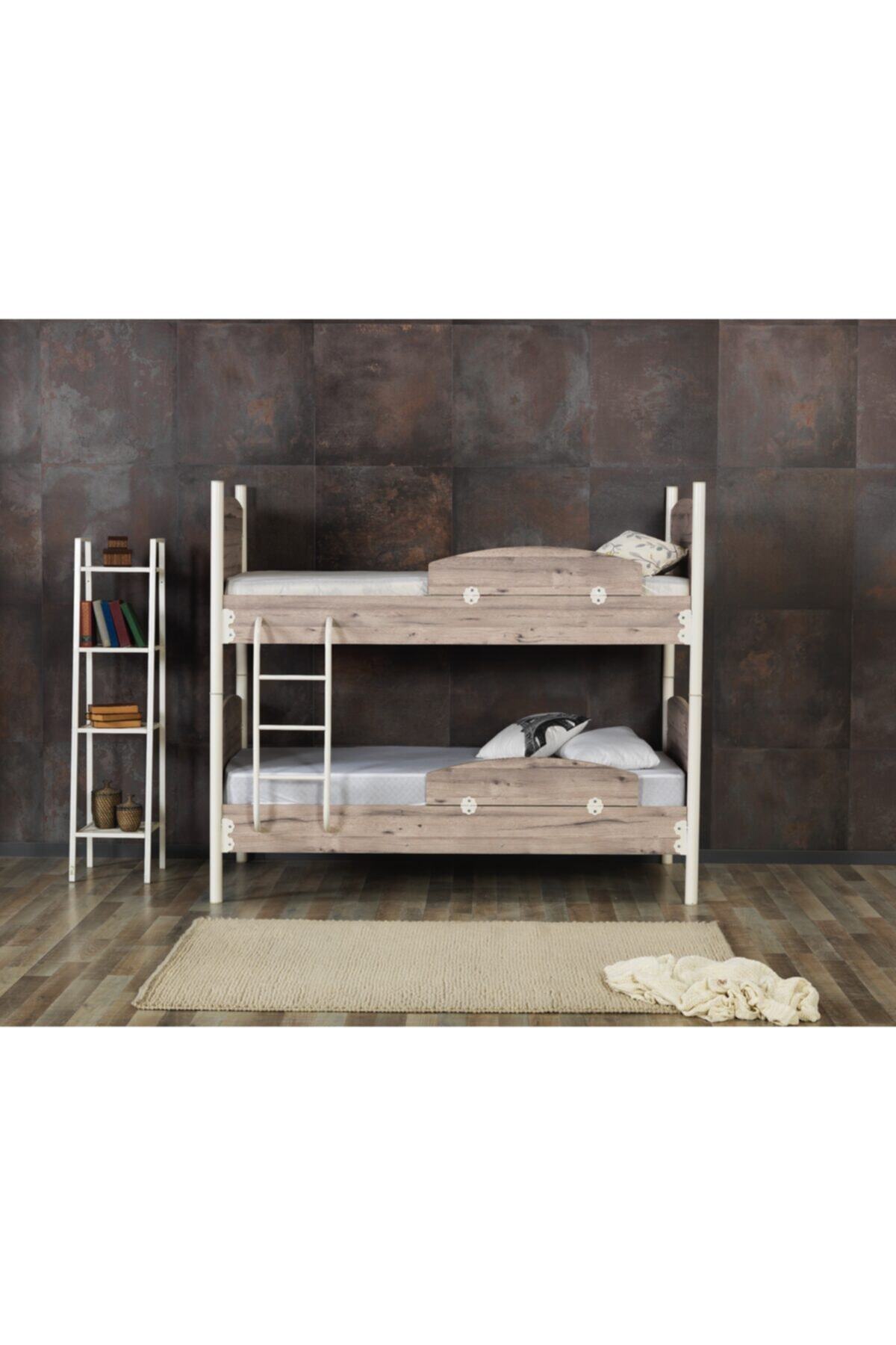 ERVA Paris Metal Ahşap Ranza