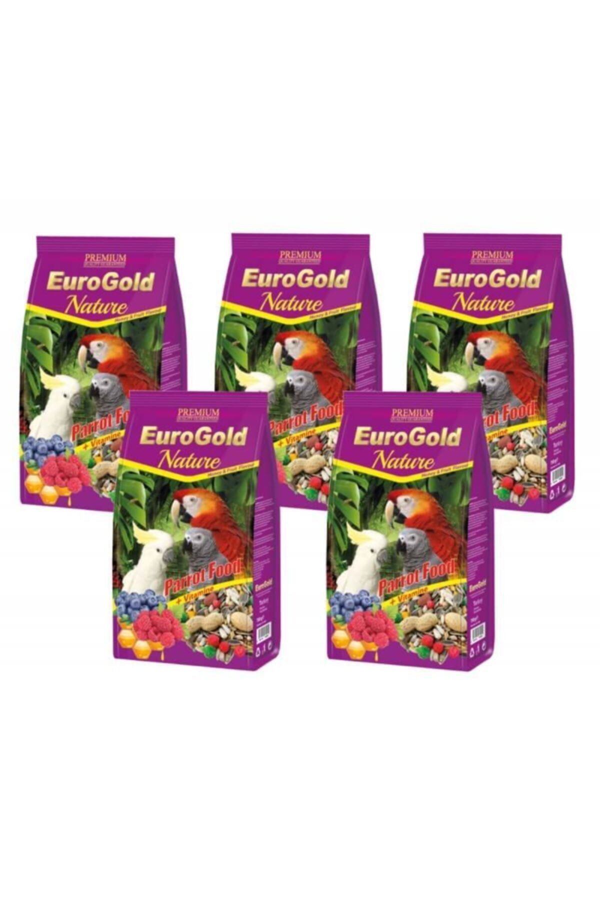 EuroGold Parrot Büyük Papağan Yemi 750gr X 5 Adet