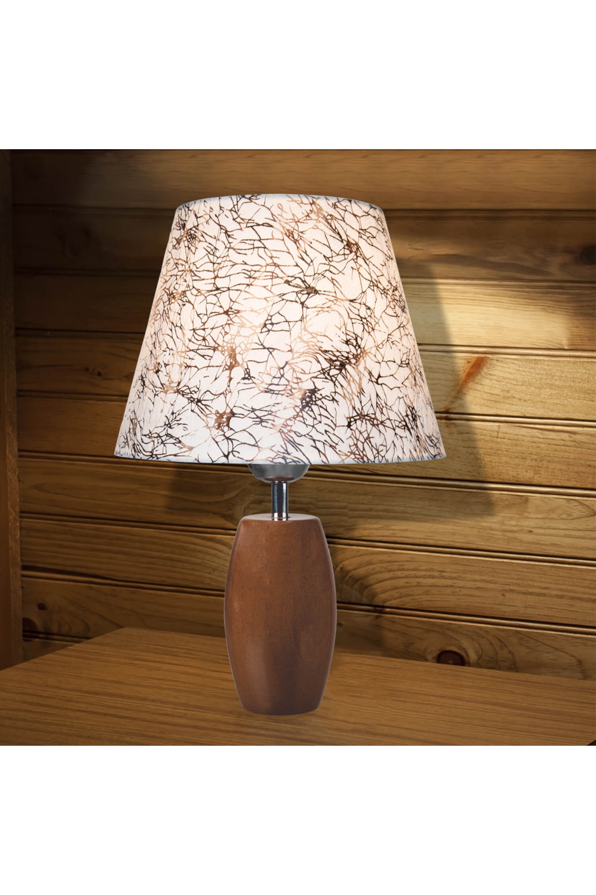 Modelight Top Abajur Kahve Ayak / Varaklı Şapka