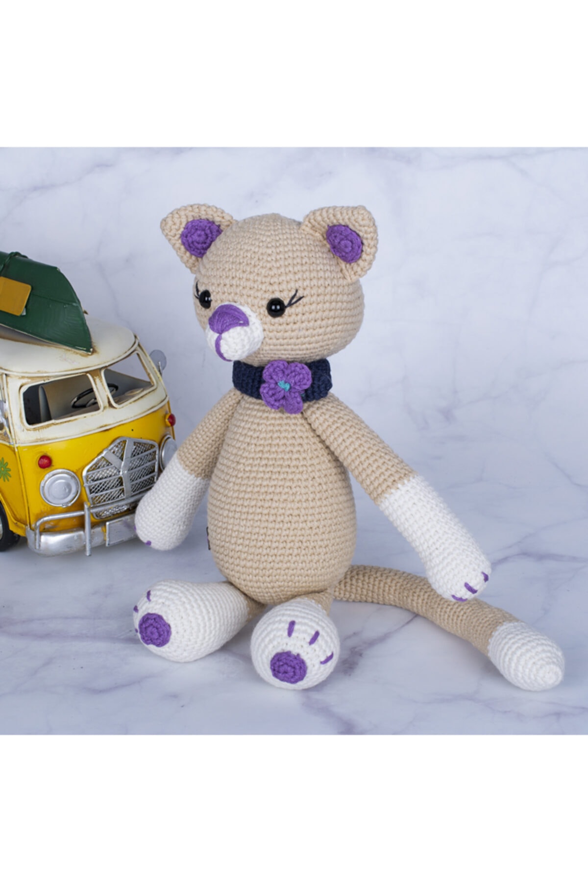 Amigurumi Turkey Amigurumi Organik Yıkanabilir El Örgüsü Sevimli Kedi St-303763