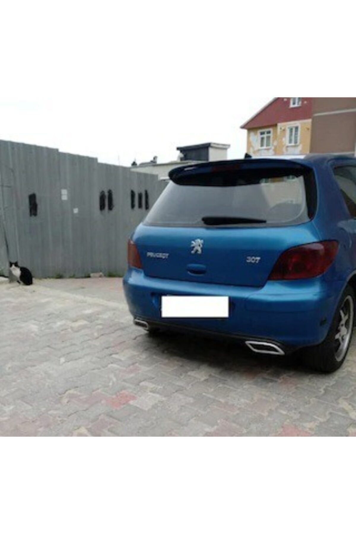 peugeot 307 egzos gorunumlu arka tampon eki difuzor parlak siyah fiyati yorumlari trendyol