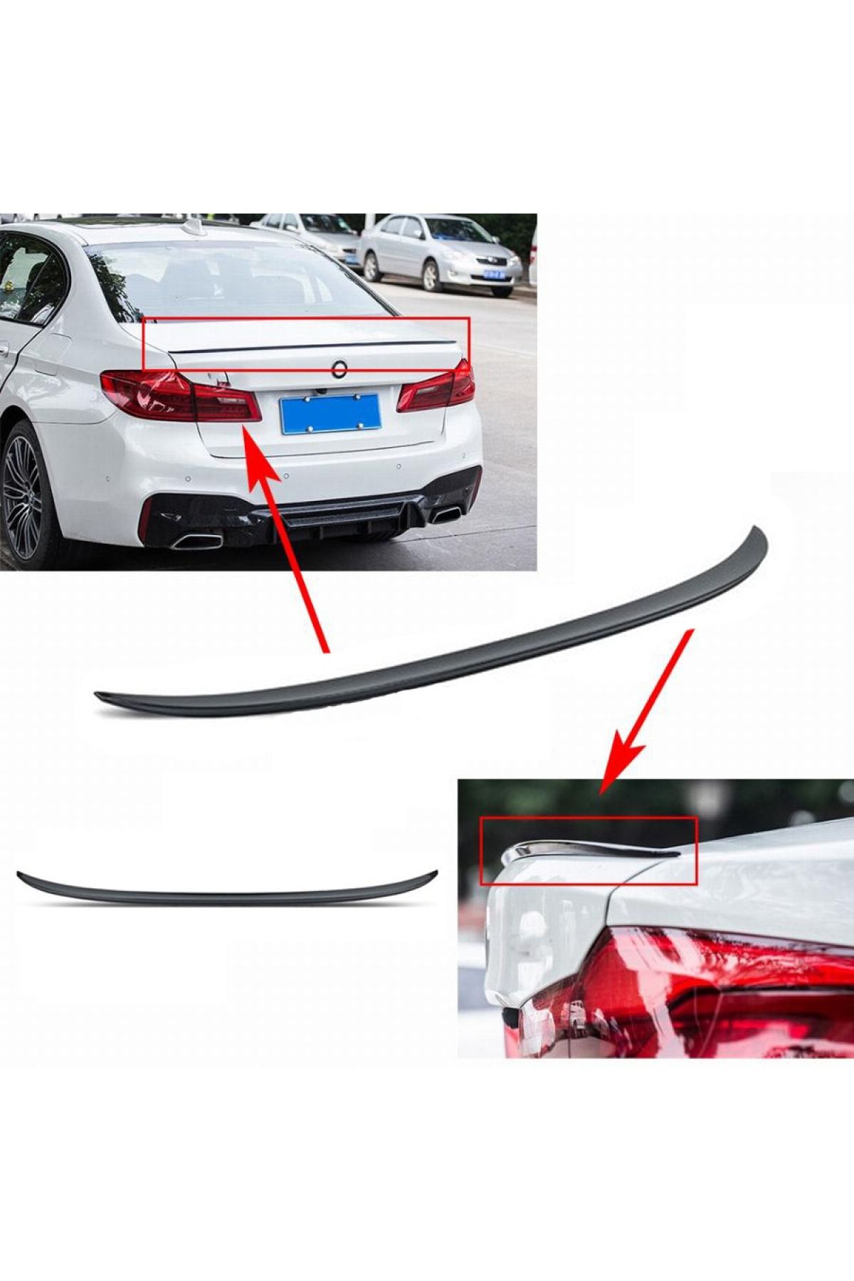 gardenauto peugeot 206 sedan siyah piano black bagaj ustu spoiler spoyler bagaj citasi fiyati yorumlari trendyol