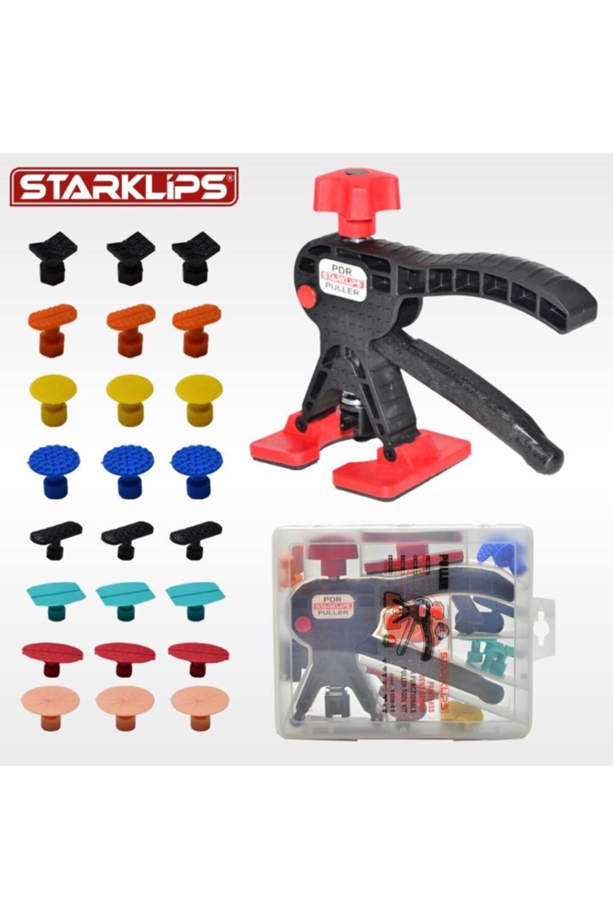 STARKCLİPS Boyasız Göçük Düzeltme Set Çanta Pensesi Renkli