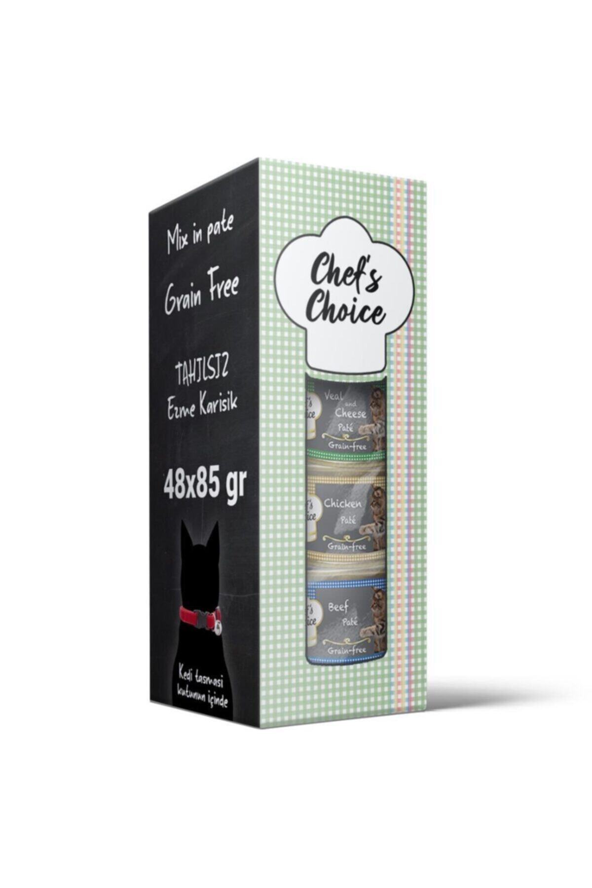 Chefs Choice Chef's Choice Tahılsız Ezme Karışık Kedi Konservesi 48x80 gr