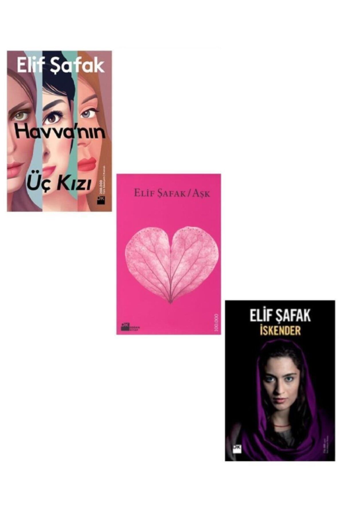 Doğan Kitap Havva'nın Üç Kızı Seti - Iskender - Aşk Elif Şafak