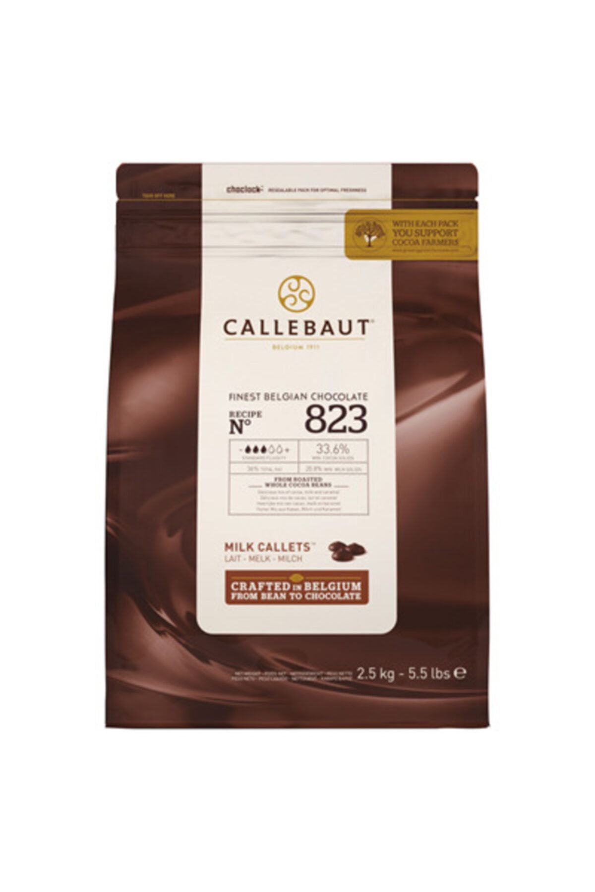 Callebaut Sütlü Kuvertür Çikolata 2.5 Kg