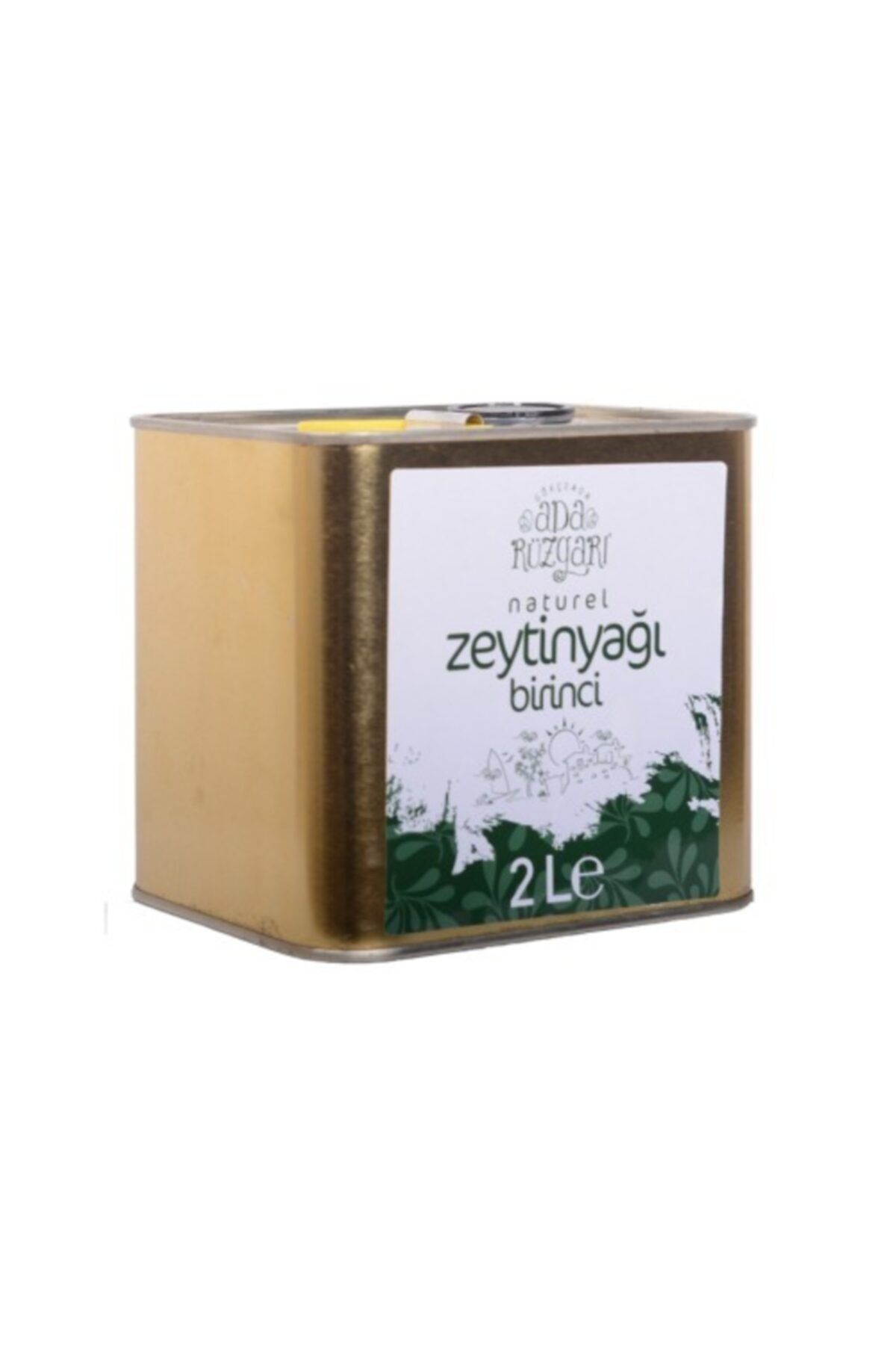 Ada Rüzgarı Doğal ve Yöresel Ürünler Gökçeada Naturel Birinci Zeytinyağı Teneke 2000 Ml