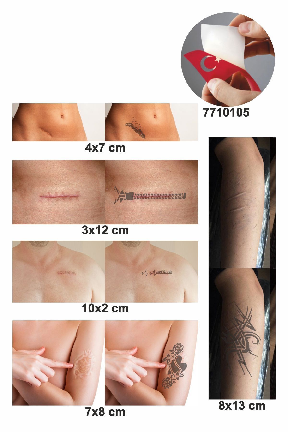 one spray tattoo yara izi kapatma 2 dovme sablonu ve kina desenleri 5 adet 7710105 fiyati yorumlari trendyol