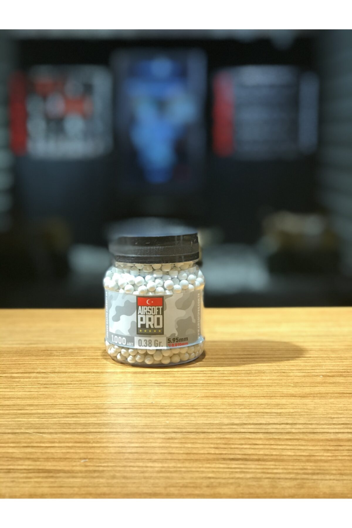 Airsoft PRO Kavanoz 0.38 Gr Bb - 1.000 Adet - 380 gr