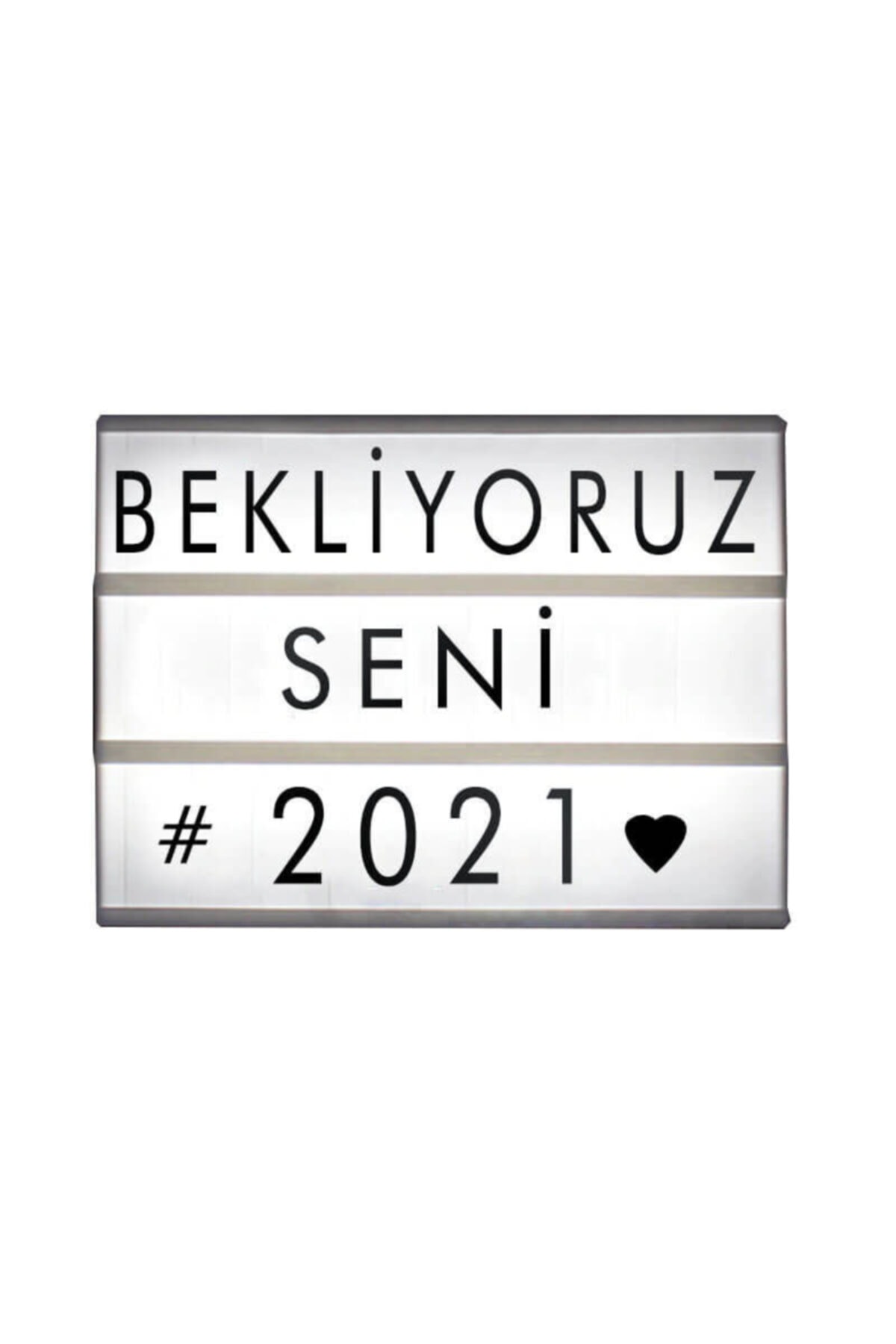 MNK Home Cinematic Harflerle Işıklı Mesaj Veren Pilli Light Box Led Pano A4 C0665