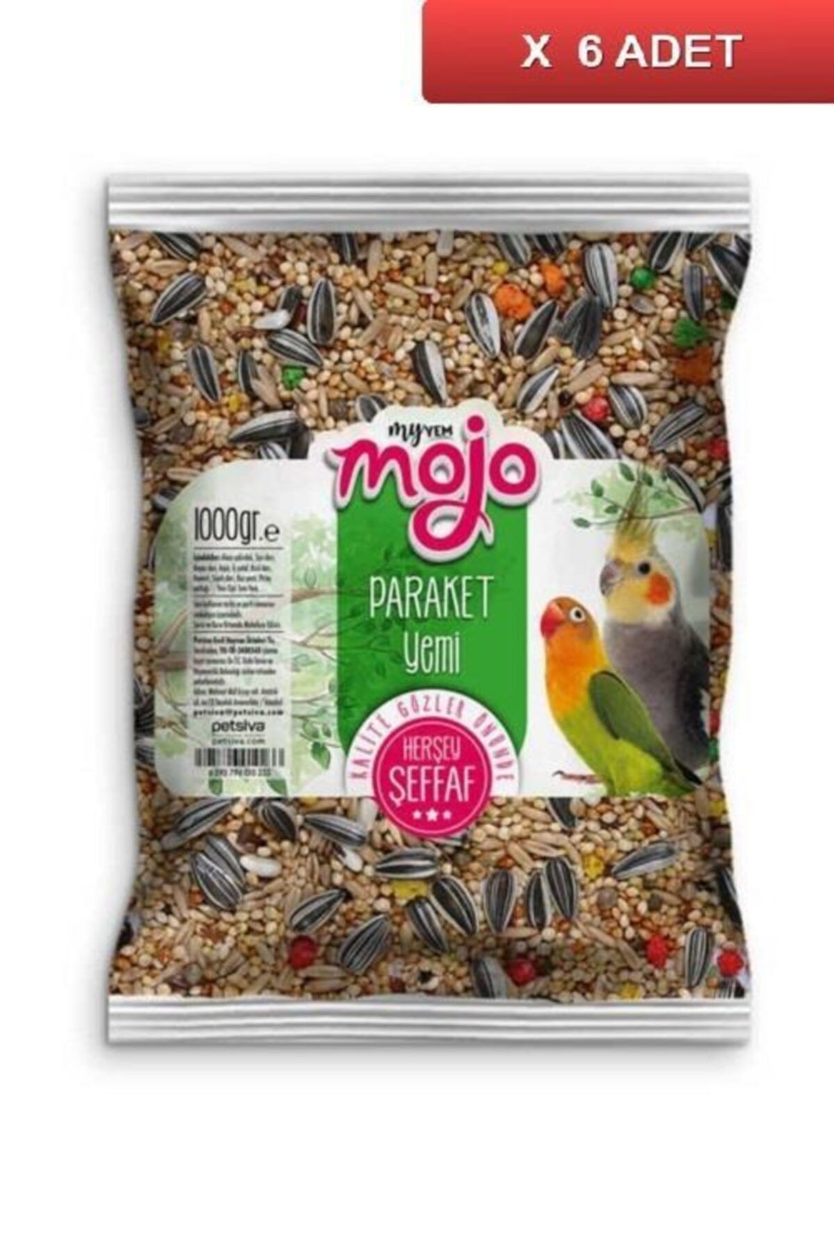 myyem Mojo 1 Kg Meyveli Paraket Yemi 6 Adet