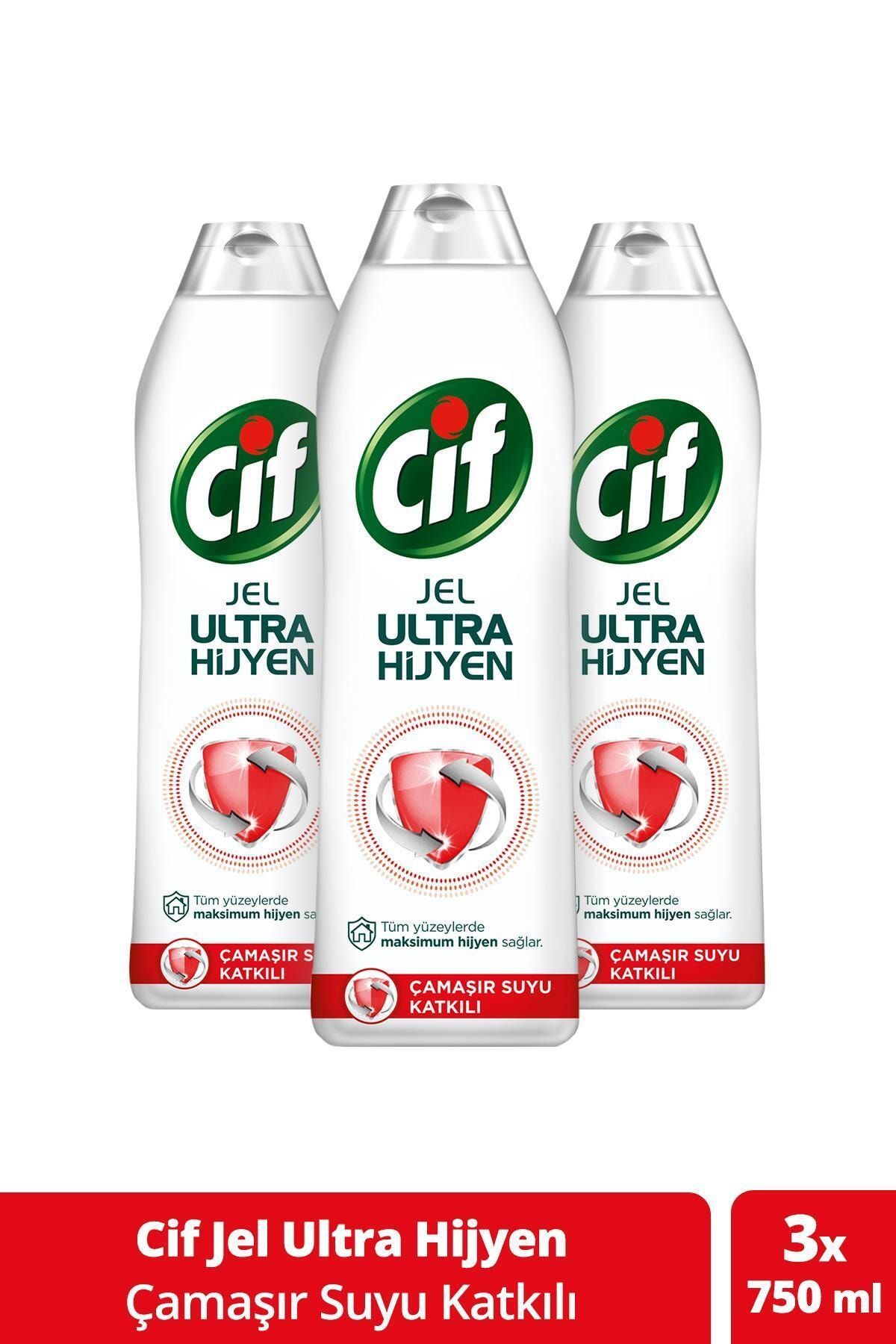 Cif Jel Ultra Hijyen 750 ml X 3 Adet