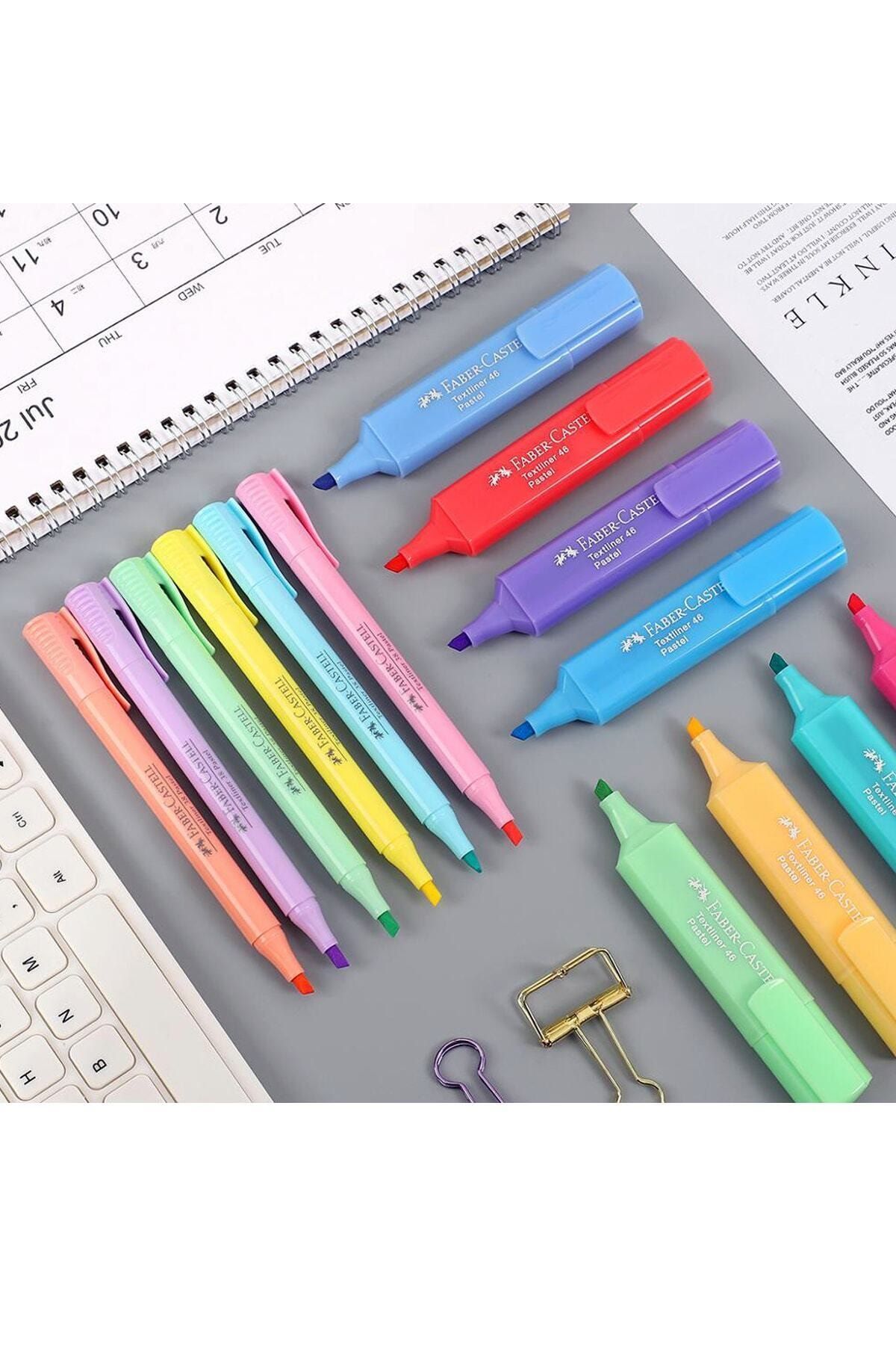 Faber Castell Fosforlu Kalem Faber Yeni Pastel Renkler