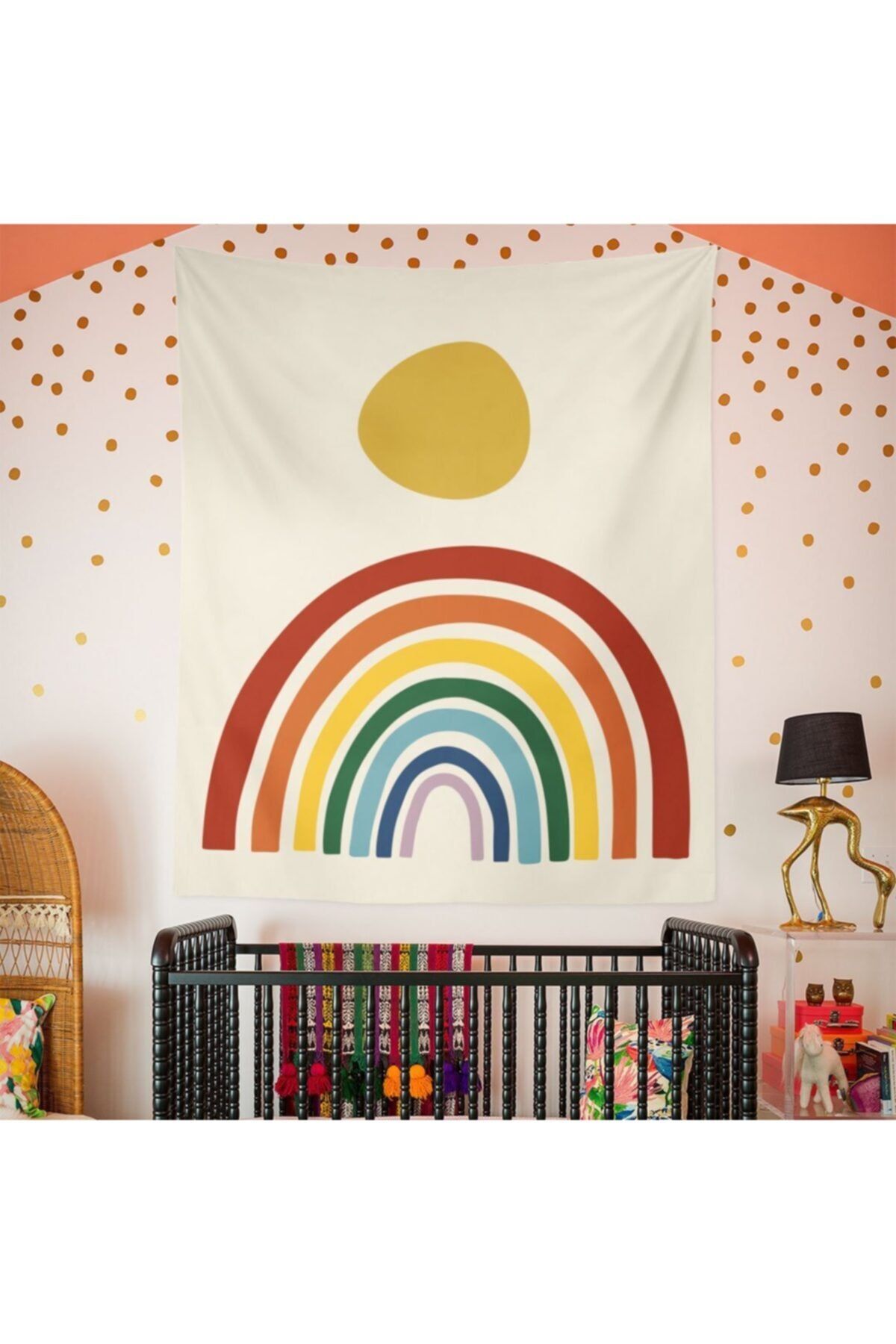 WALLHANG Rainbow Sun Duvar Örtüsü 130x150 Cm
