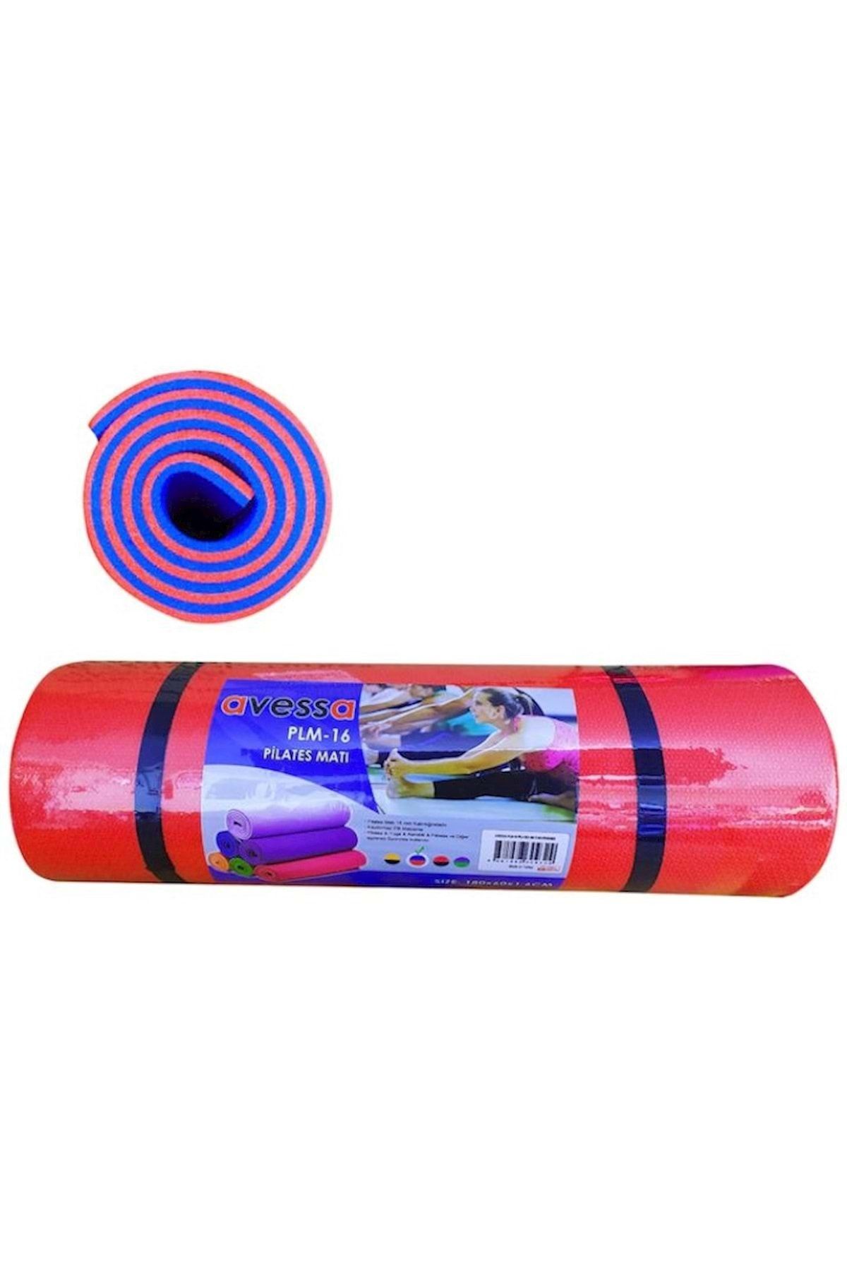 AVESSA Kırmızı Mavi Pilates Matı 16 mm