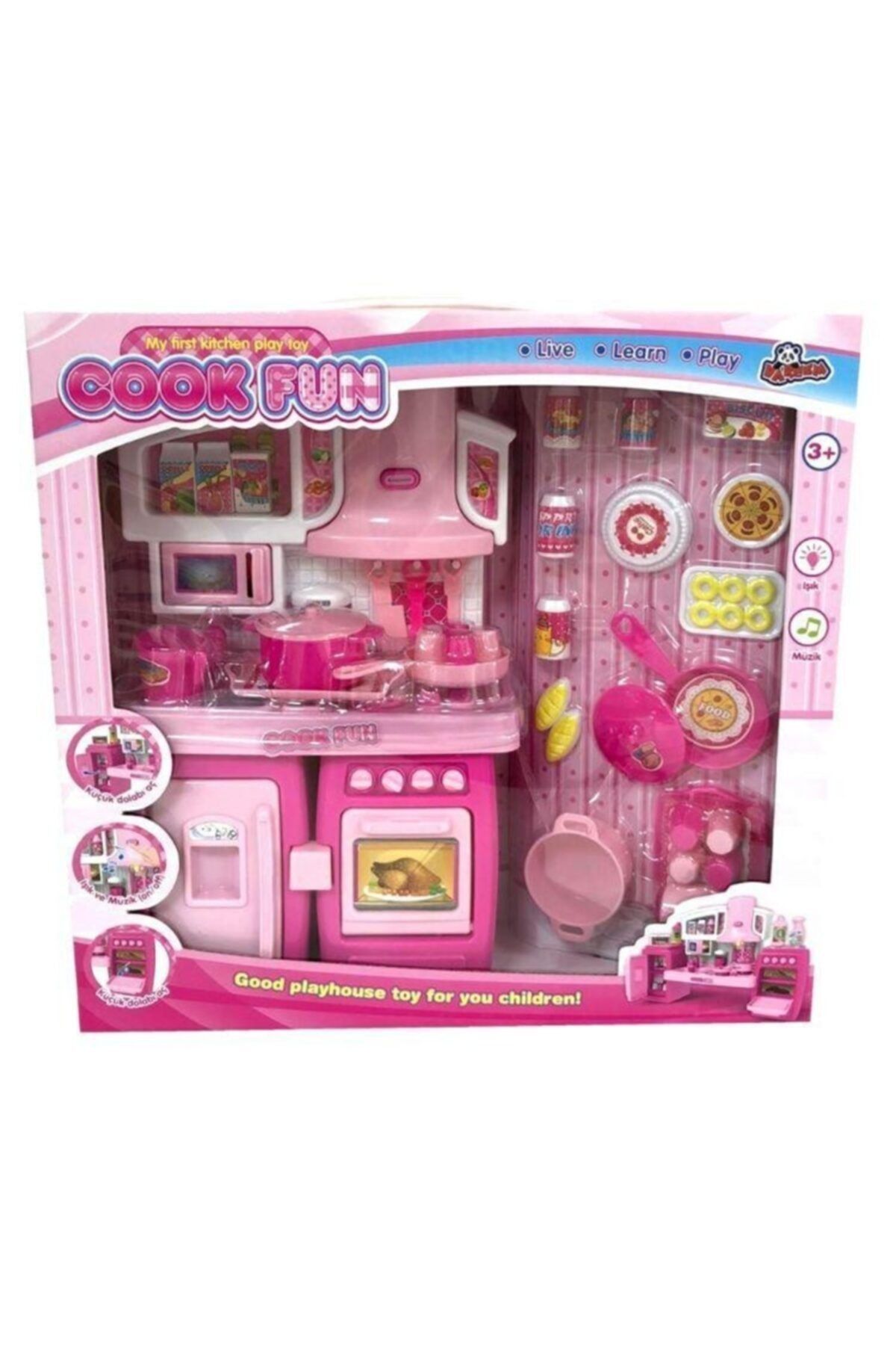 Vardem Cook Fun Mini Mutfak Seti Pembe