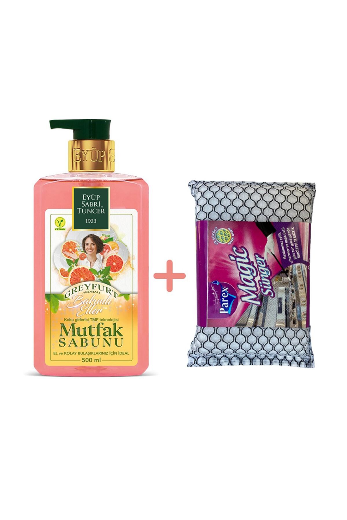 Eyüp Sabri Tuncer Greyfurt Aromalı Mutfak Sabunu 500 Ml + Magic Sünger