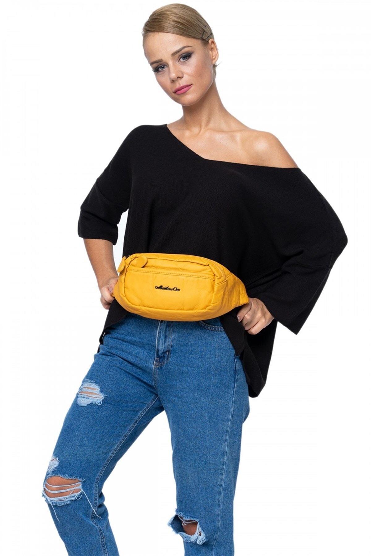 Matthew Cox Kadın Hardal Bel Çantası