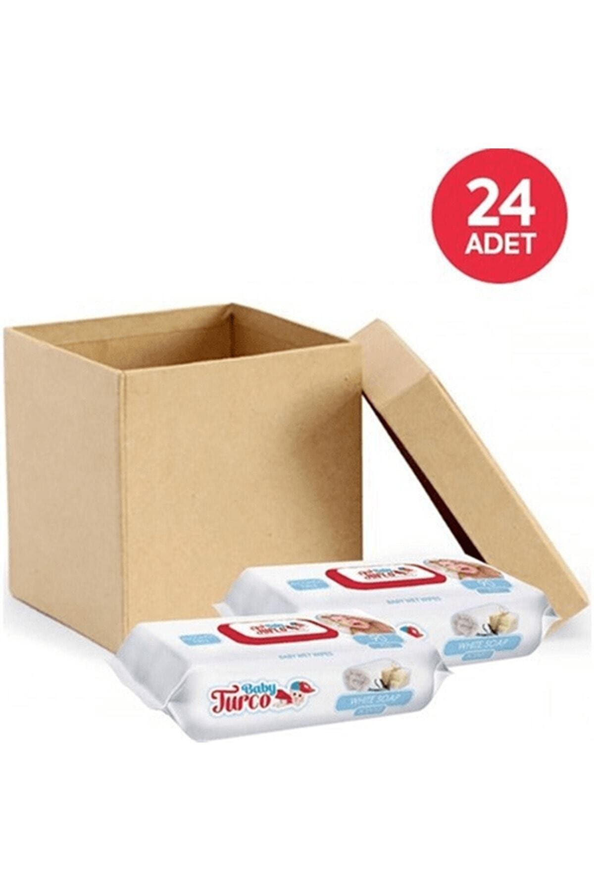 komşu Baby Turco Beyaz Sabun Kokulu Islak Havlu 90'lı X 24 Paket