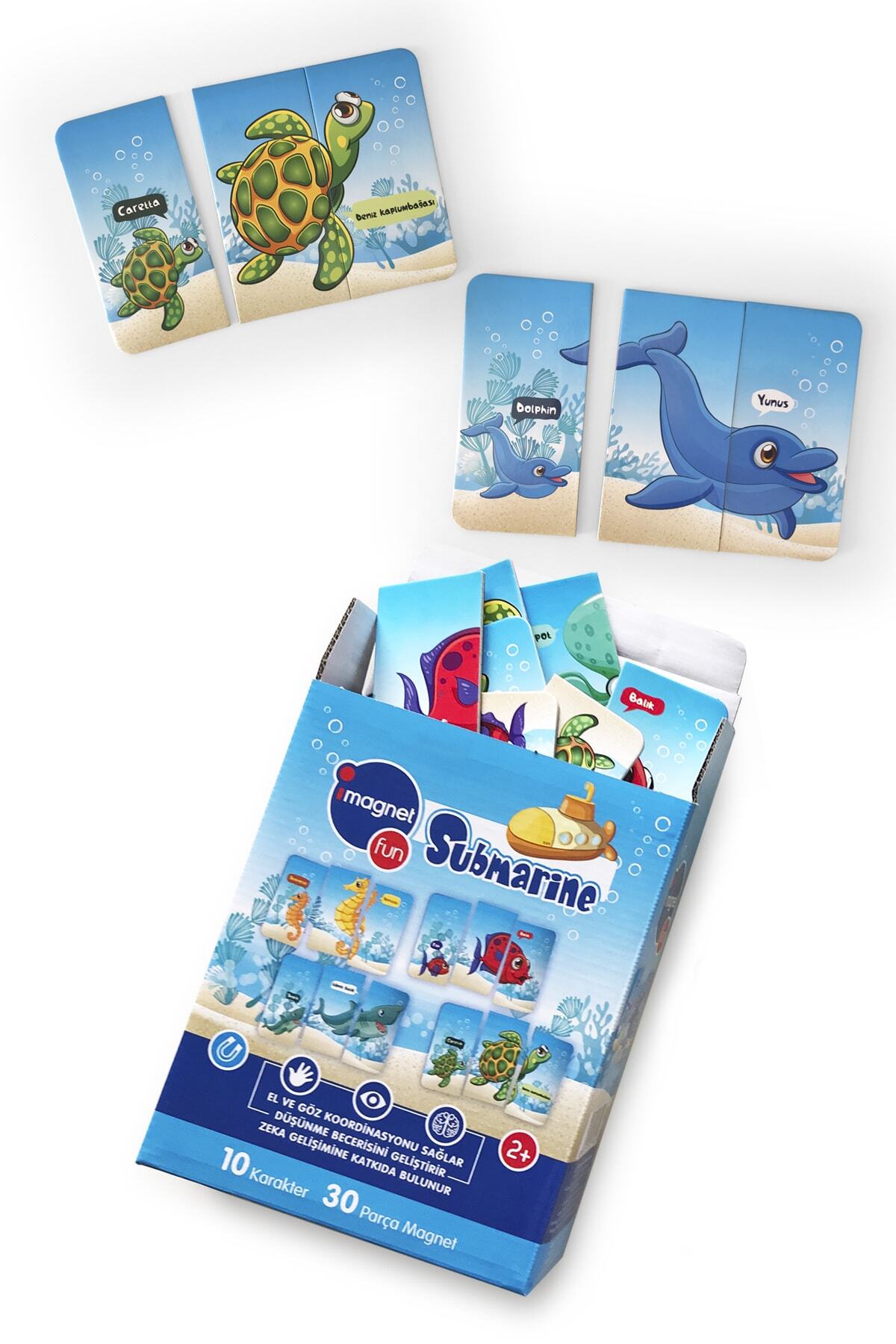 imagnetfun Submarine (10 KARAKTER 3 PARÇALI MAGNET YAPBOZ)