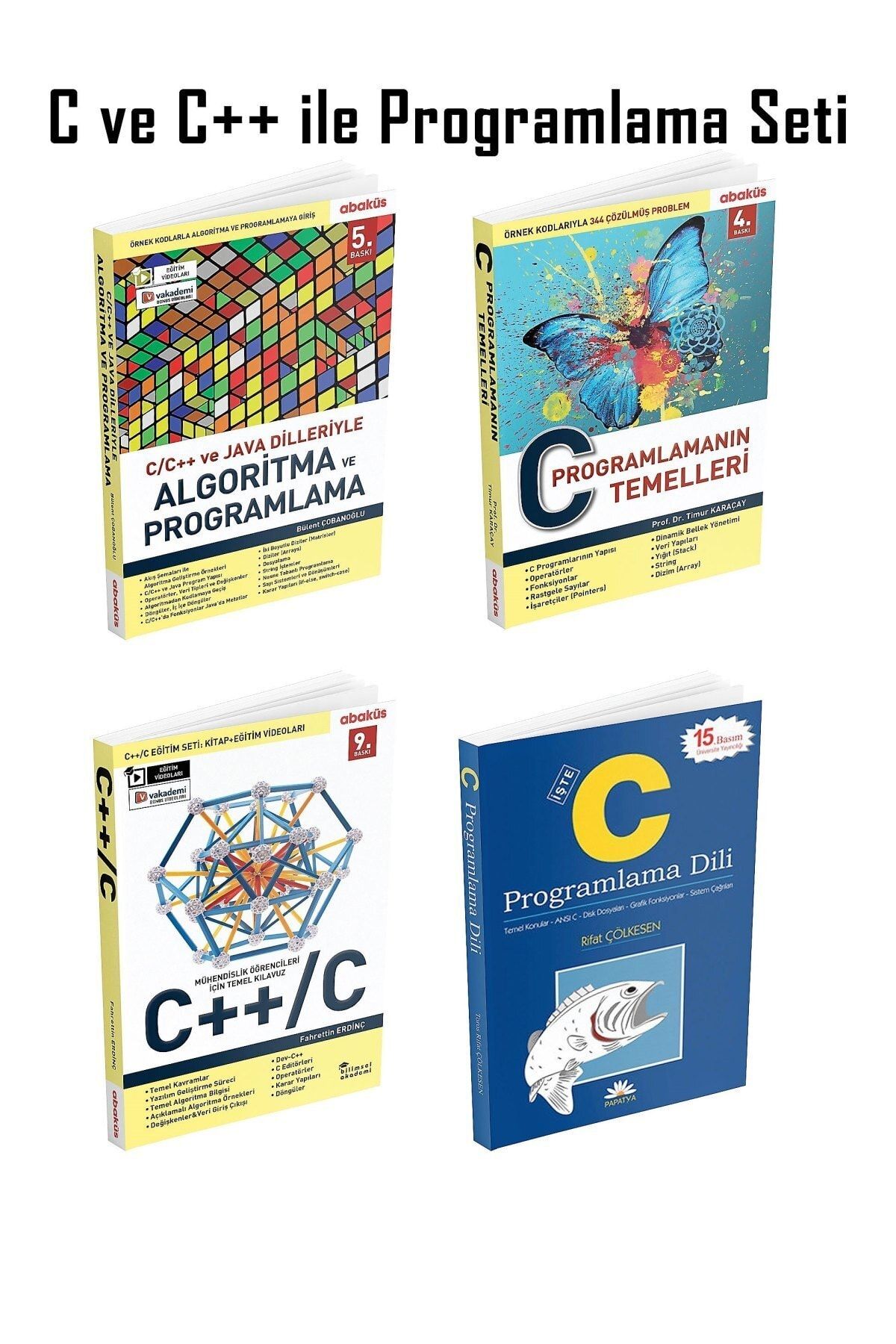 Abaküs Kitap C Ve C++ Ile Programlamaseti
