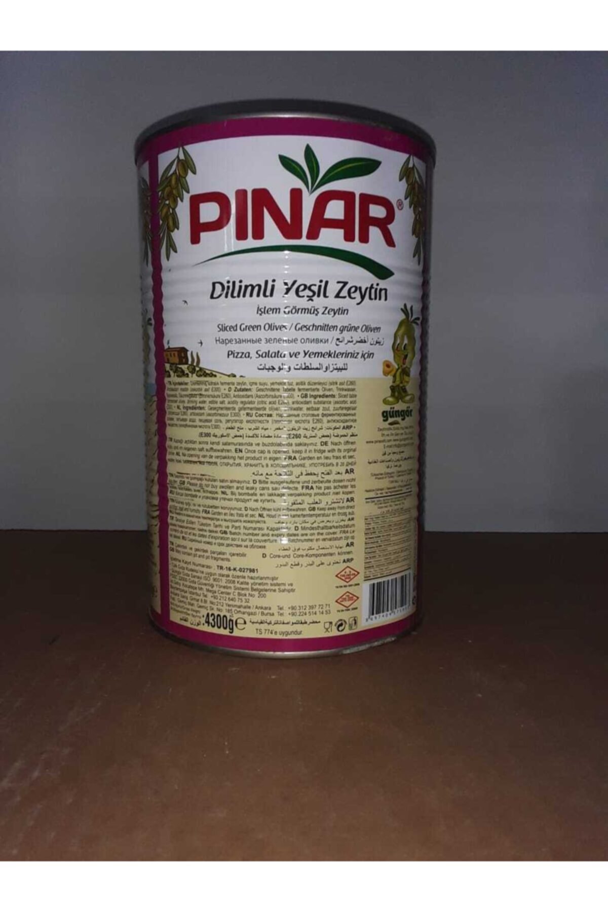 Pınar Yeşil Dilimli Zeytin 5 kg