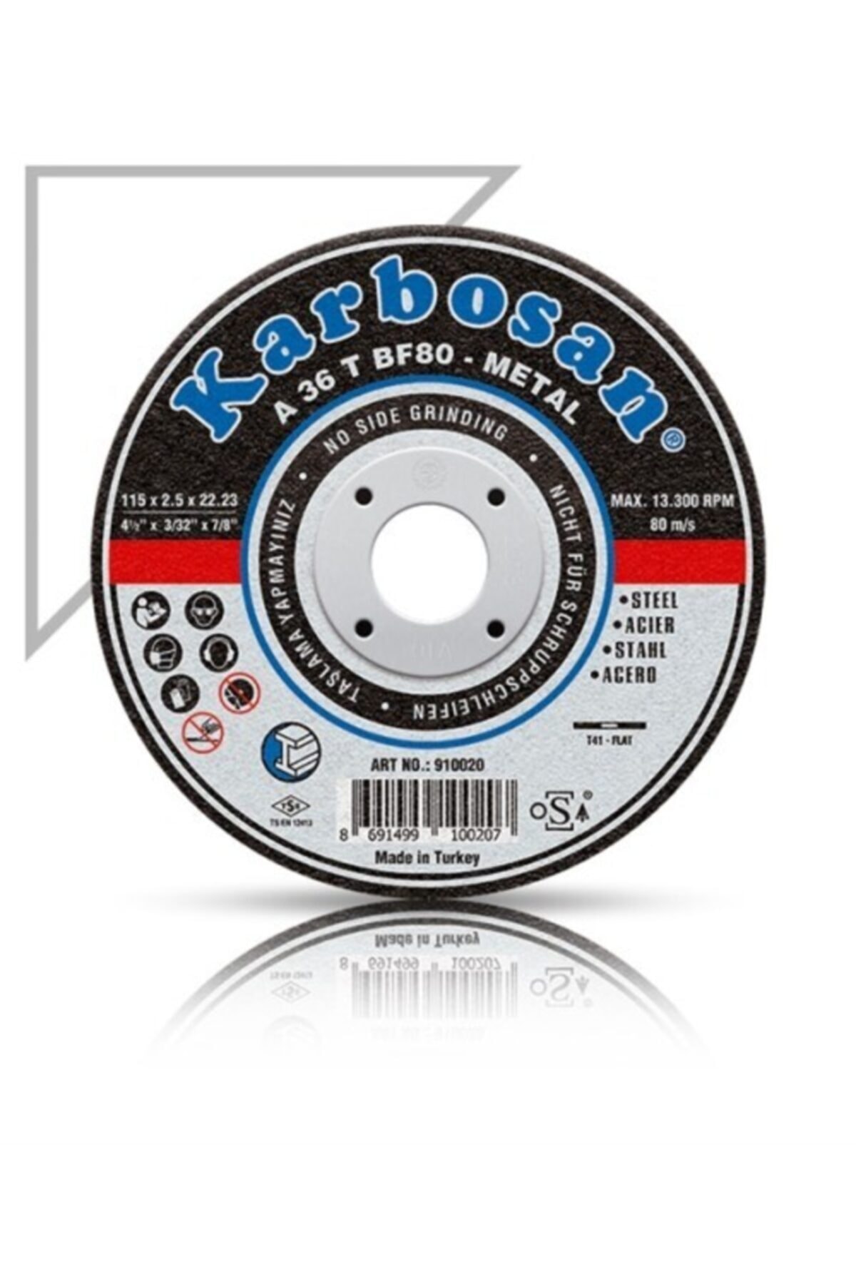 KARBOSAN Metal Kesici Taş 180'lik
