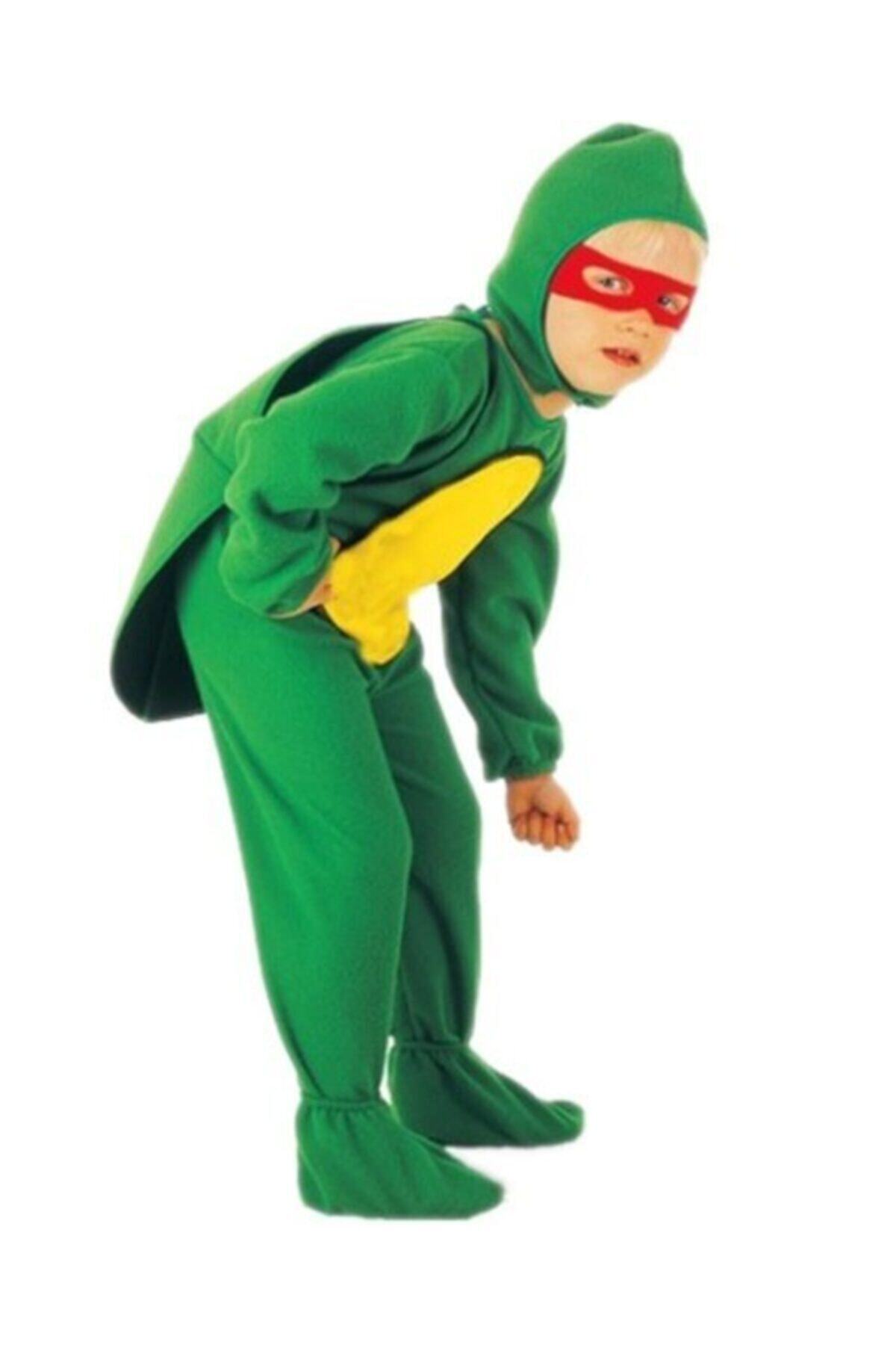 Bkmc Unisex Çocuk Yeşil Kaplumbağa Kostümü