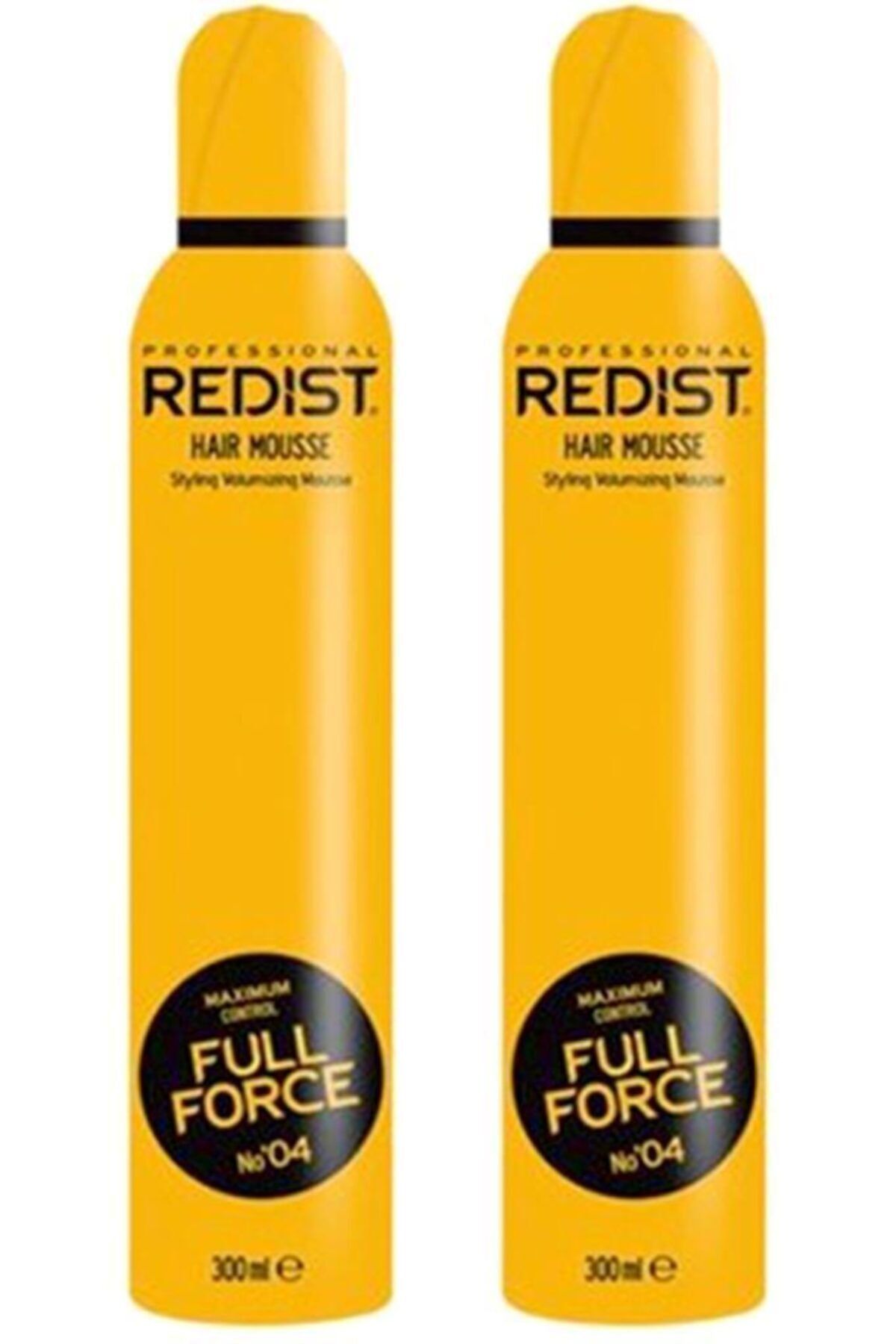 Redist Professional Full Force Hair Mousse 300ml. (saç Köpüğü) 2'li