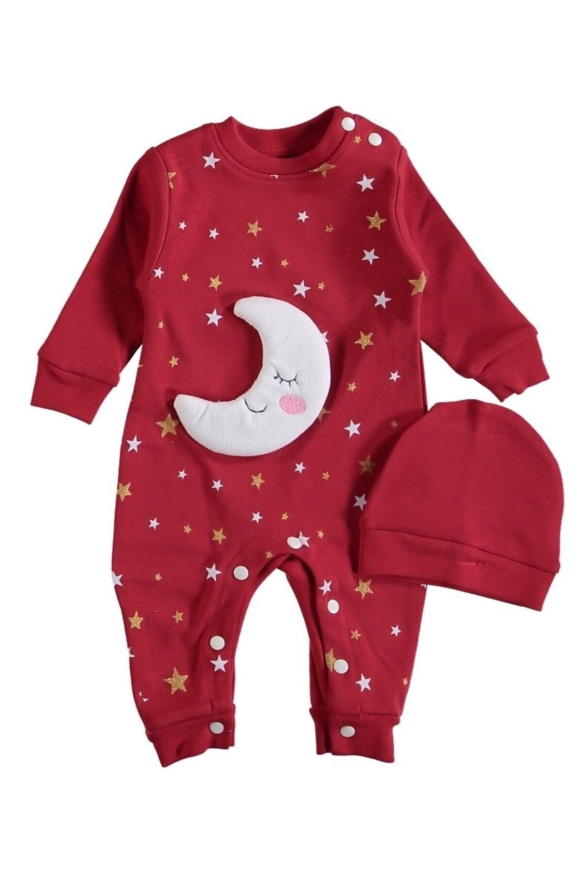 EREN BABY KİDS Hilal Figürlü Bebek Tulumu
