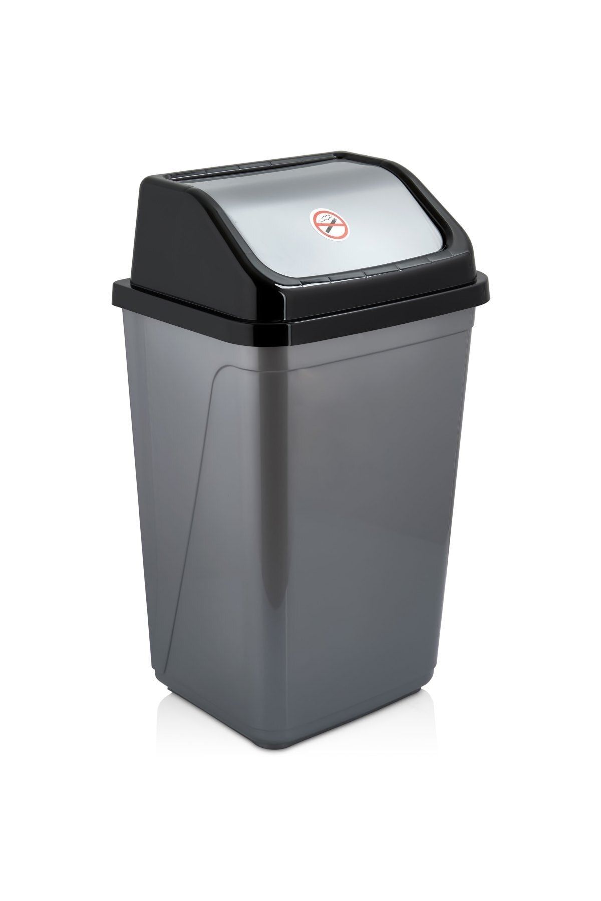 ASlife Klik Çöp Kovası 50 Litre Metalik
