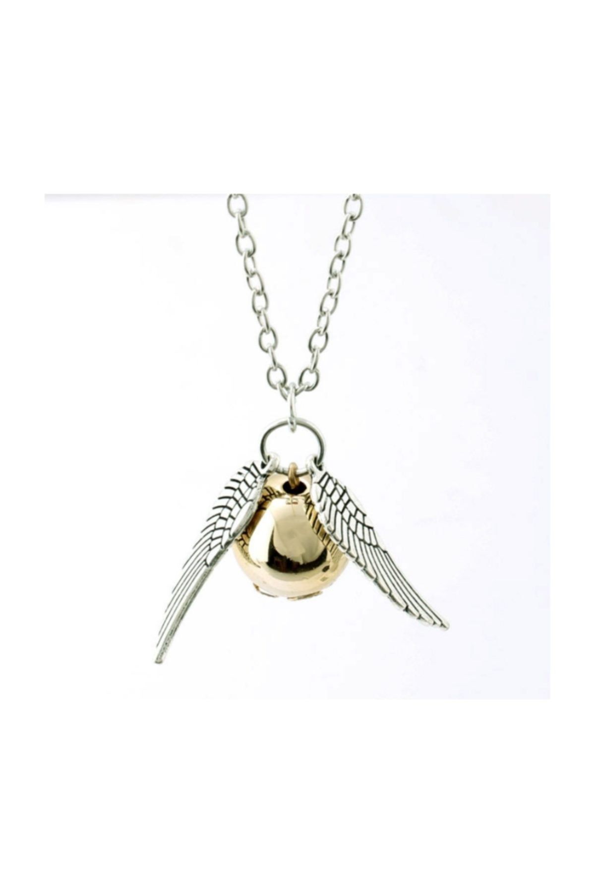 Chavin Unisex Beyaz Harry Potter The Golden Snitch Pendent Kolye