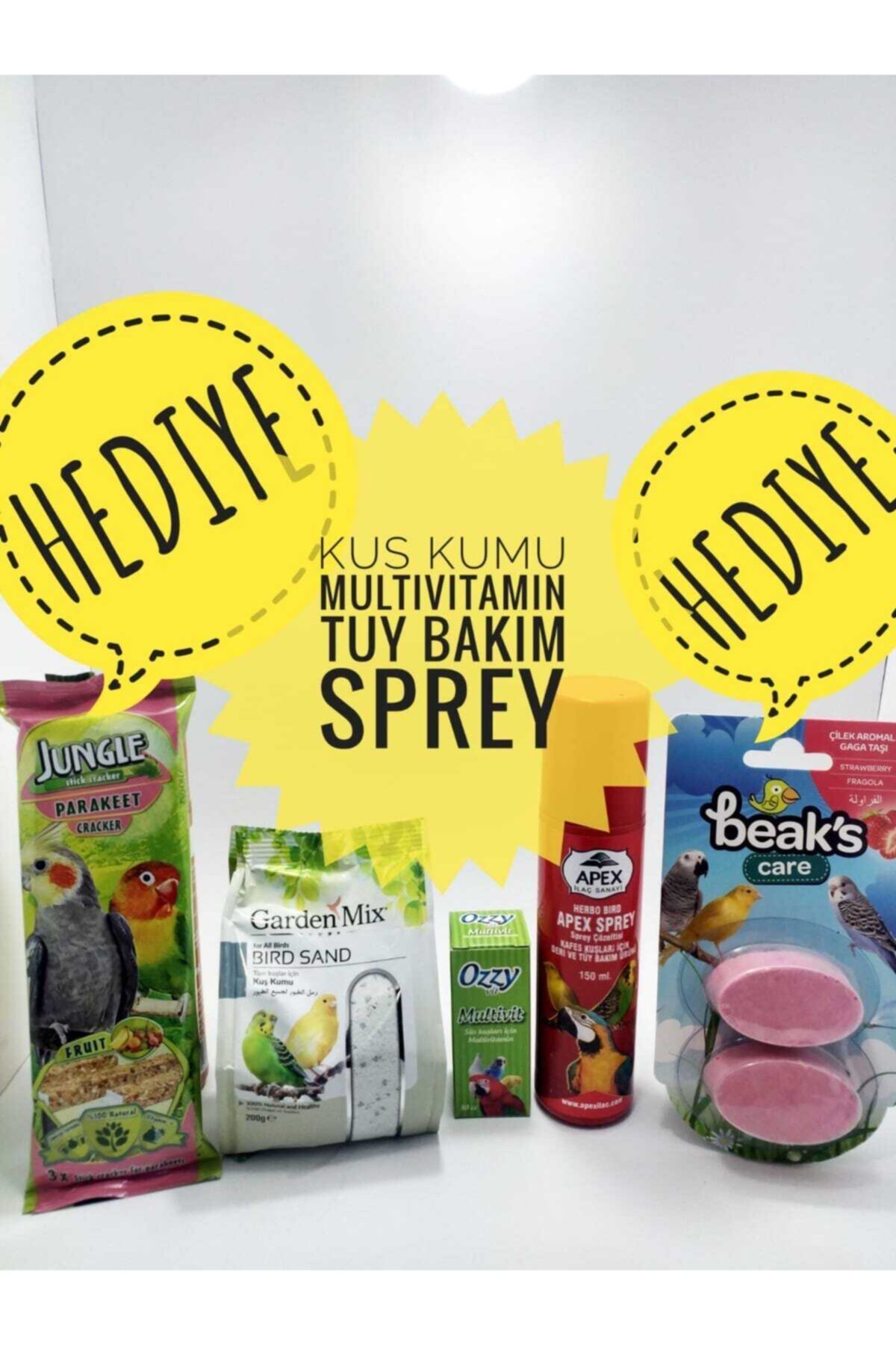 Ozzy Sultan Papagan Kumu, Multivitamin,tüy Bakım Spreyi