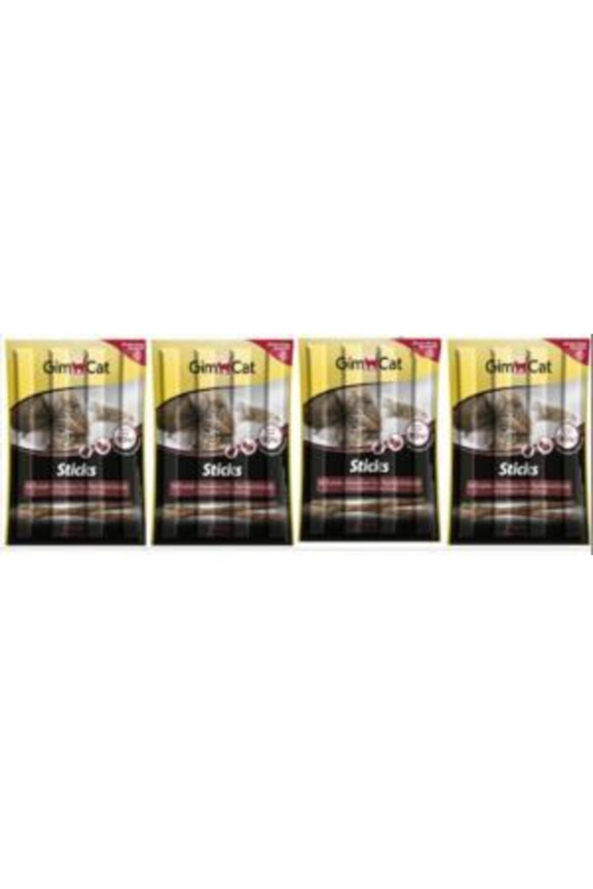 Gimcat Sticks Hindi Etli Tavşan Etli Tahılsız Kedi Ödülü 4x4 (16 Adet Tekli)