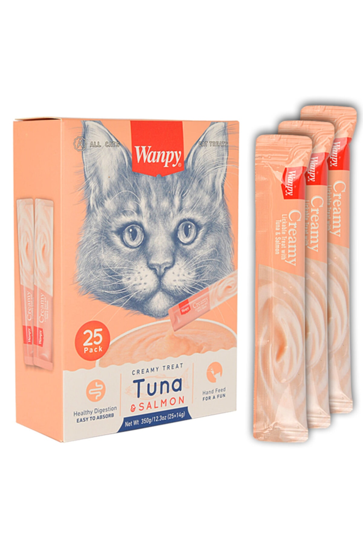 Wanpy Ton Balığı Ve Somon Sıvı Kedi Ödülü25x14 gr