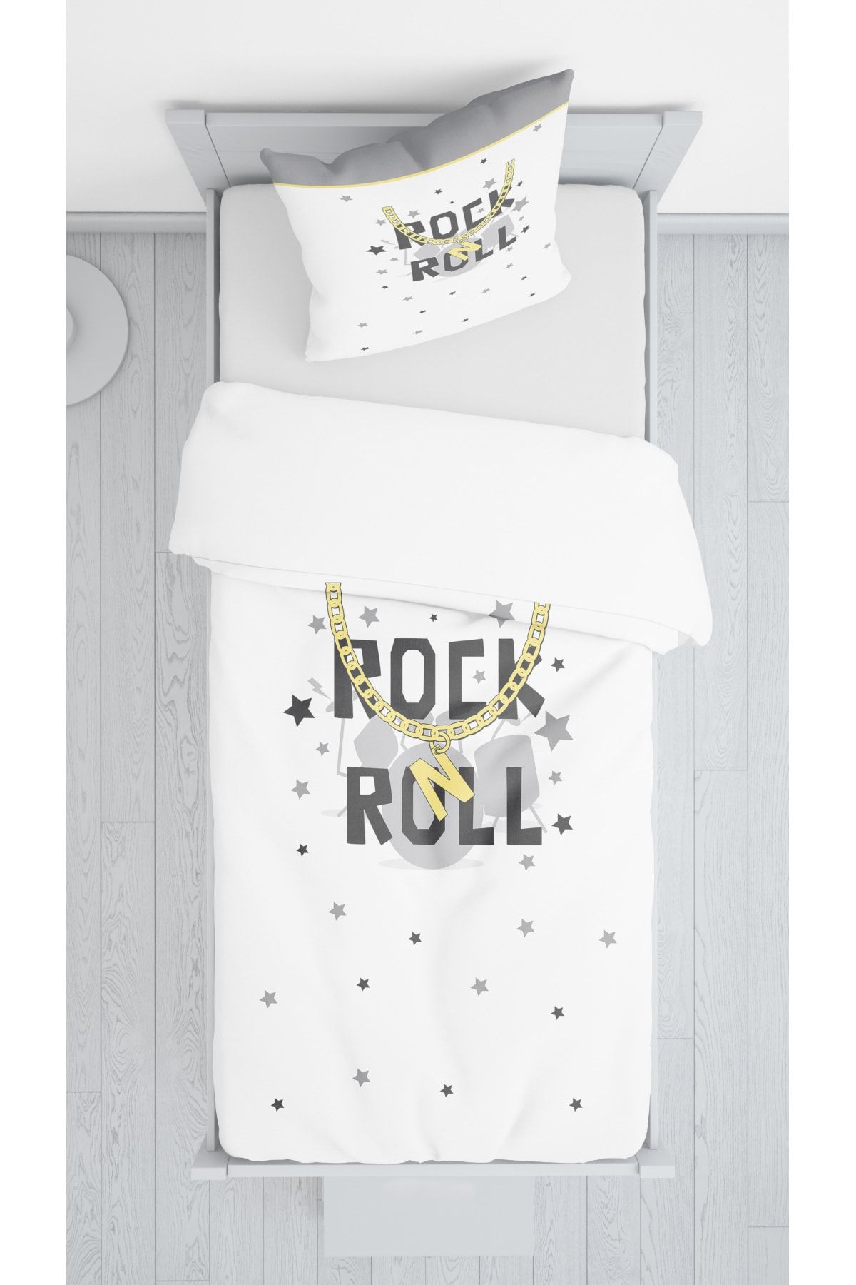 Lolla Rock Roll Kadife Dekoratif Örtü 203