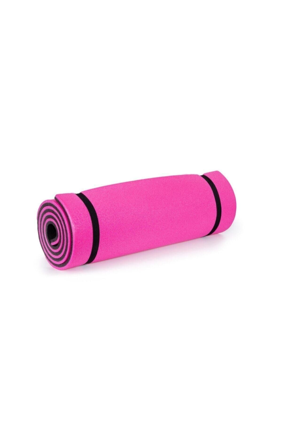 sonavm 16 Mm Çift Taraflı Pembe - Siyah Pilates Matı - Pilates Minderi 180 Cm X 60 Cm X 1,6 Cm