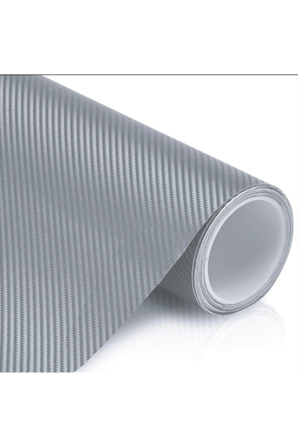 Otografik - Gümüş Gri Karbon Kaplama Folyo - Hava Kanallı 30cm X 152cm