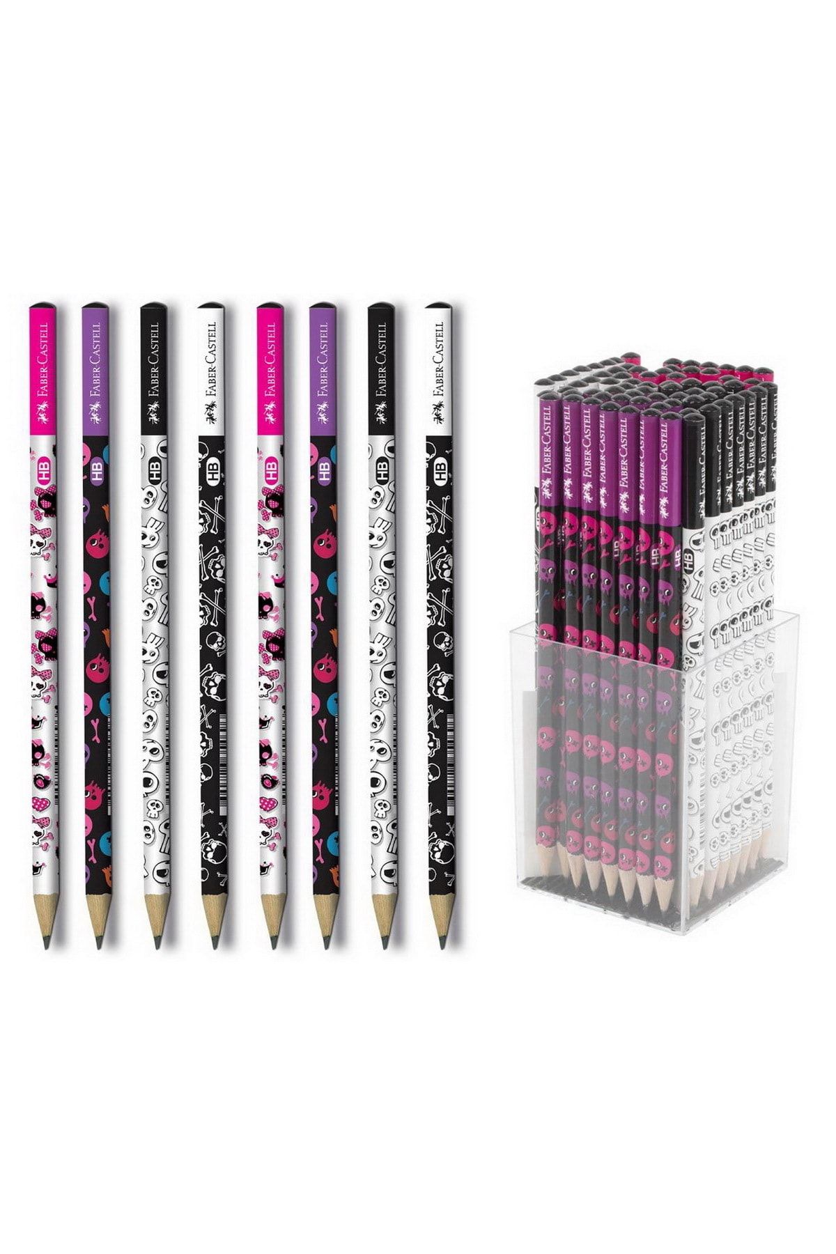 Faber Castell Faber Skull Yuvarlak Kurşun Kalem 12 Li Paket (5244119110)