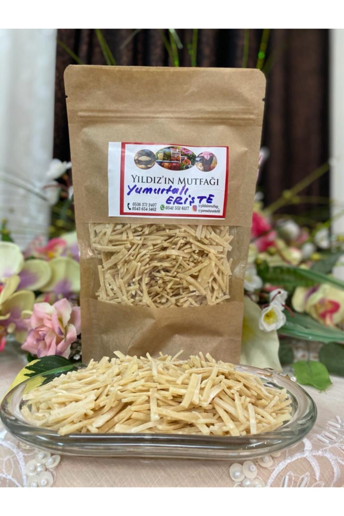 YİLDİZİNMUTFAGİ Yumurtalı Erişte (500gr)