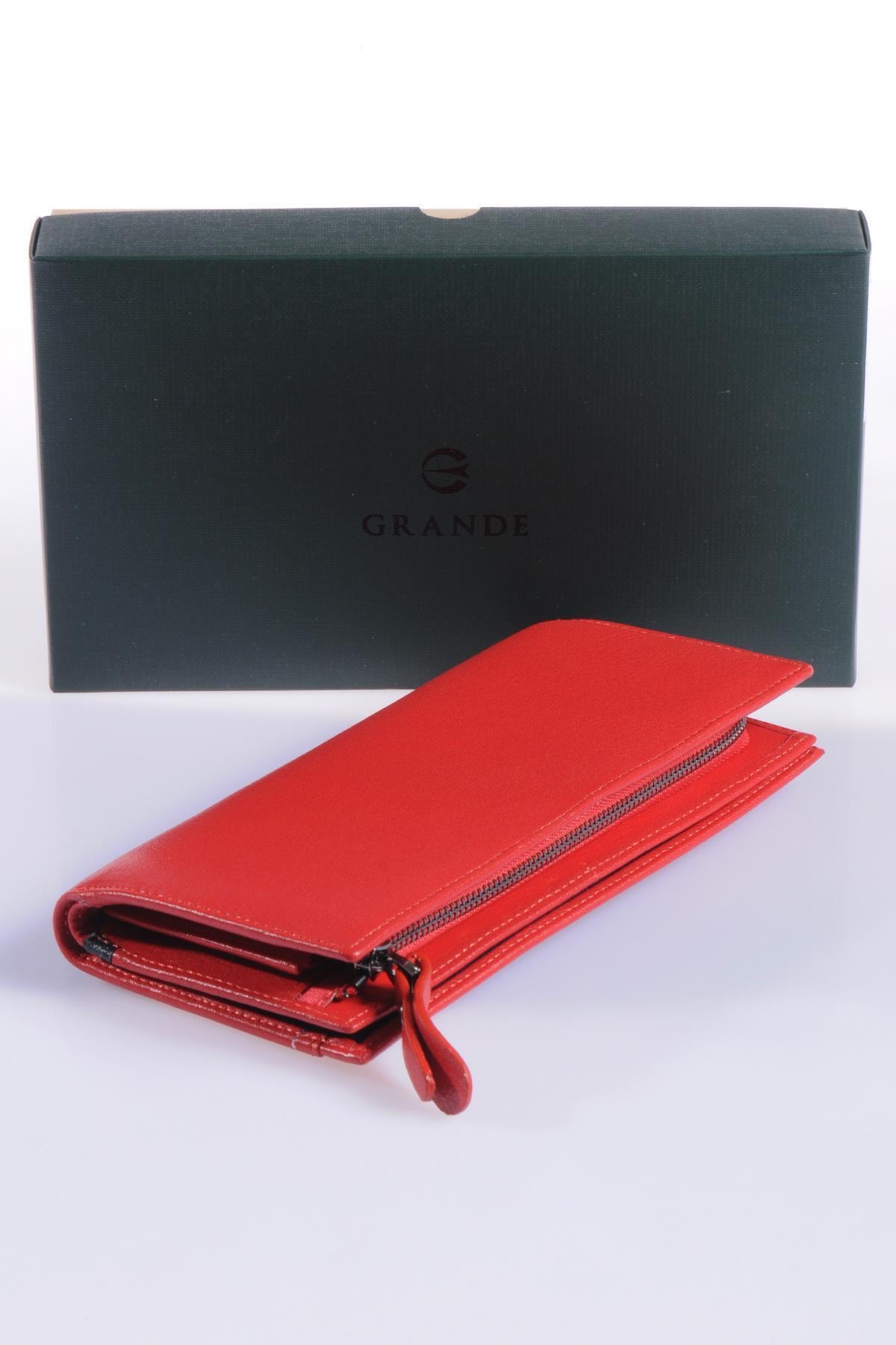 Grande Grbyncz2713 Kırmızı Kadın Cüzdan