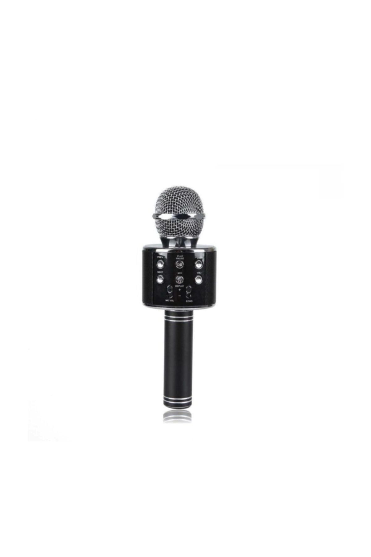 pazariz Karaoke Mikrofon Dahili Hoparlörlü Usb Flash Destekli Ws-858 Siyah