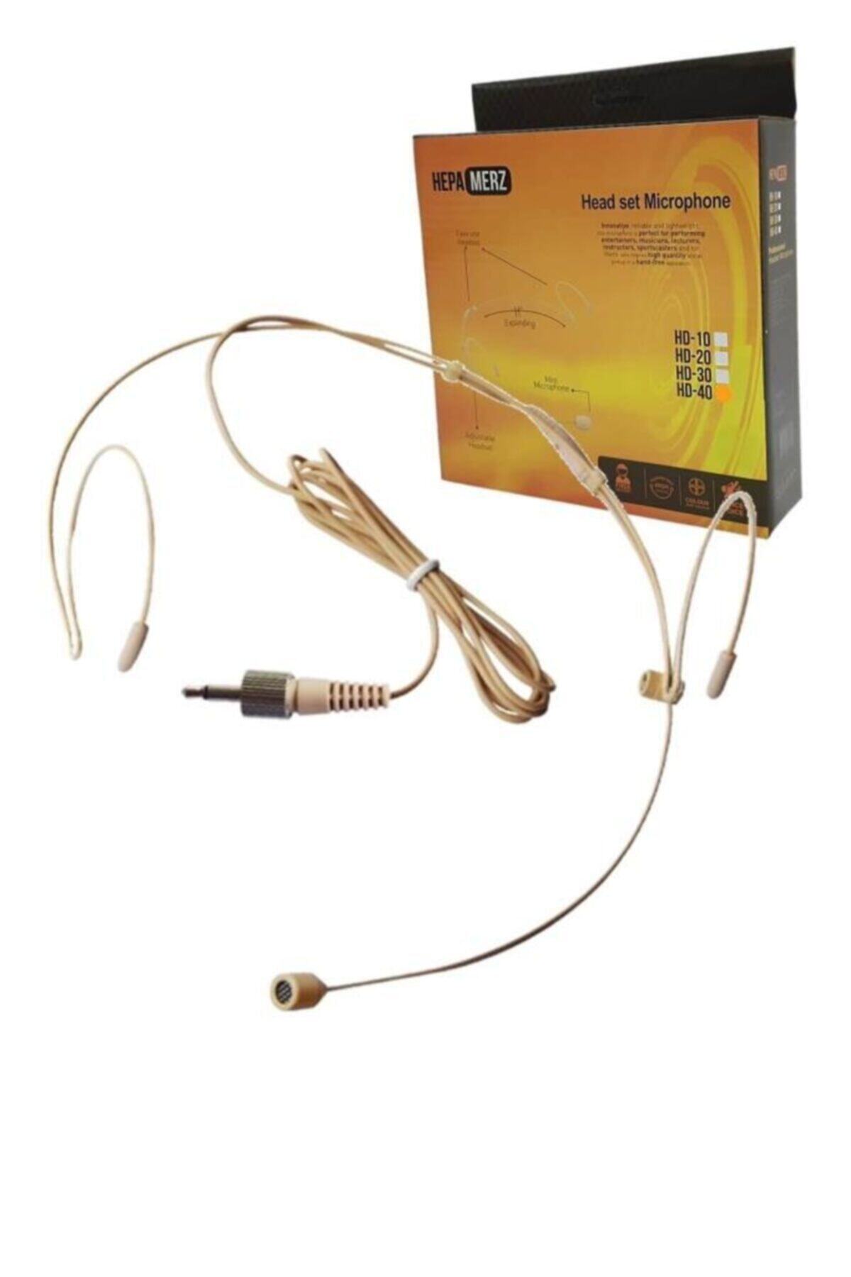 HepaMerz Hepa Merz Hd20 Headset Kafa Mikrofon (3.5 Mm Dıştan Vidalı Bel Pedleri Ile Uyumlu)