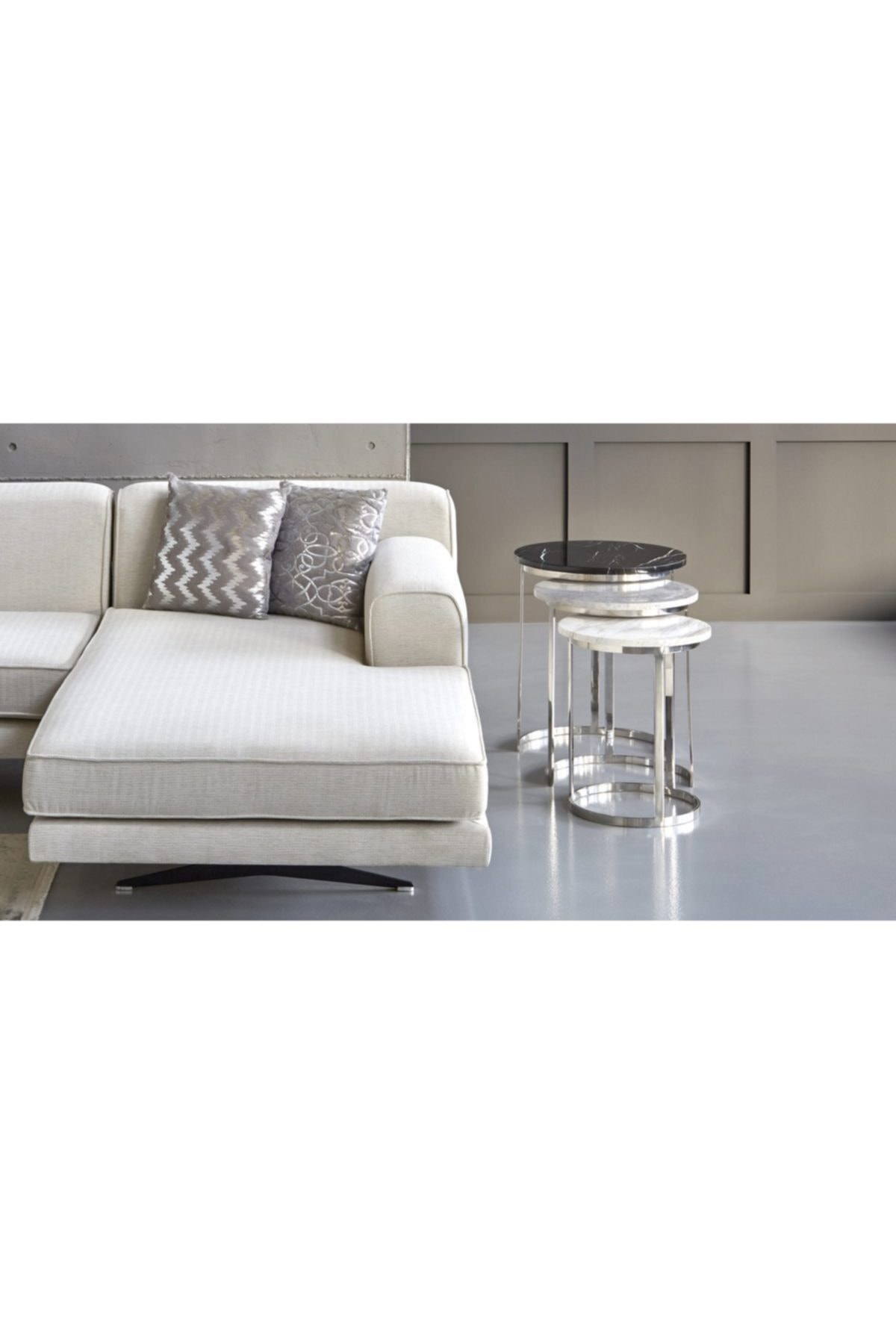 Vivense Gemma Zigon Sehpa Üçlü Set