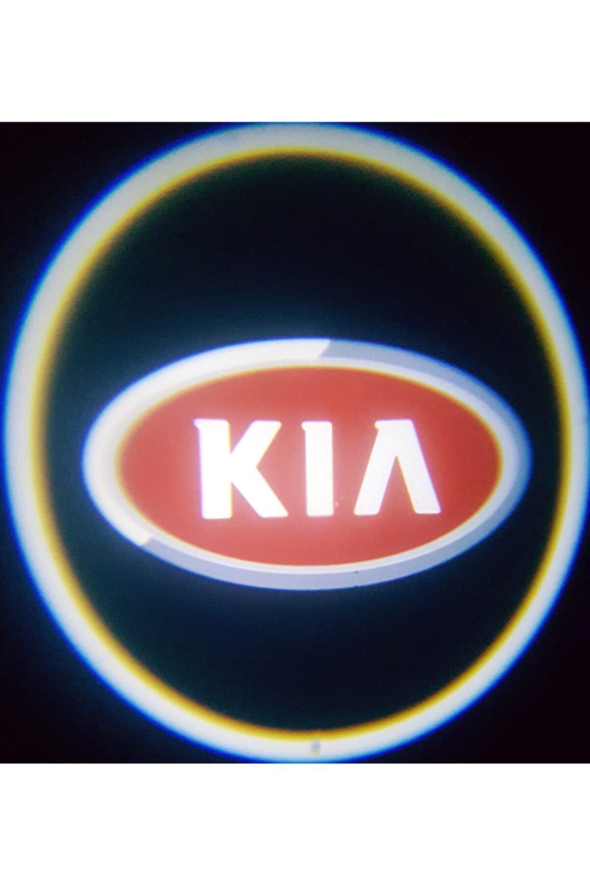 ünlütürkotoaksesuar Kia Pilli Yapıştırmalı Kapı Altı Led Hayalet Logo Mesafe Sensörlü