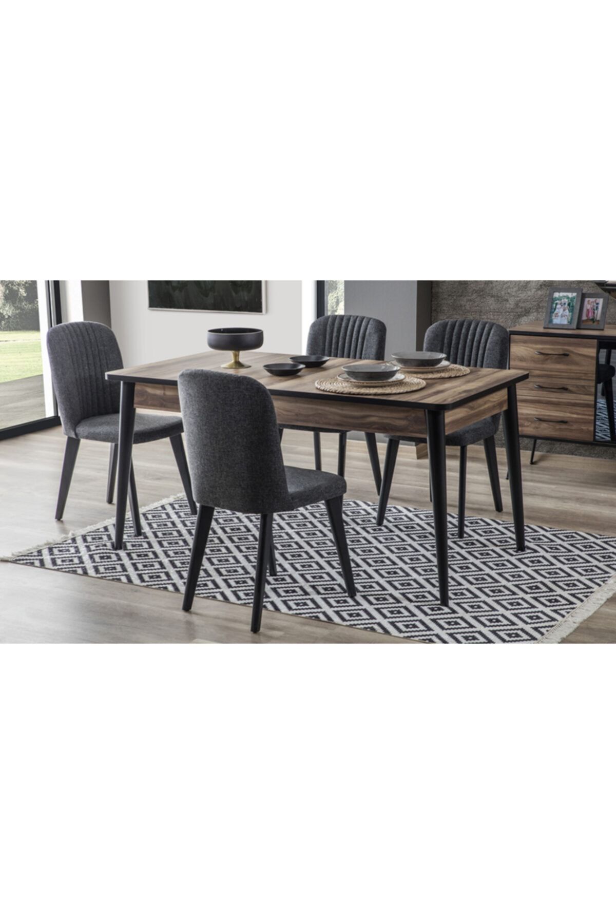 CaddeYıldız Lofty yemek Masası Takımı