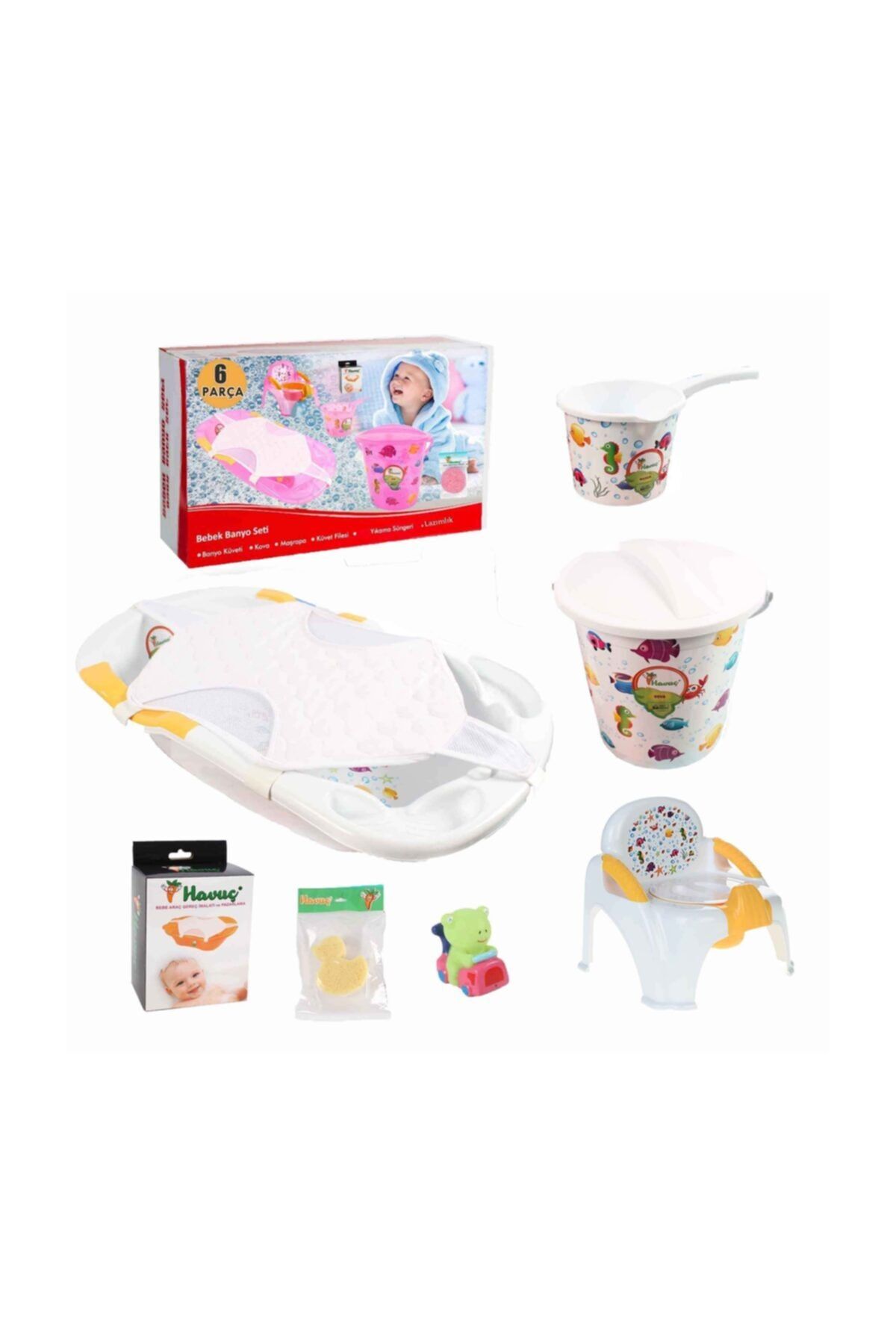 Havuç Hvst006 Bebek Banyo Küvet Seti 6 Lı