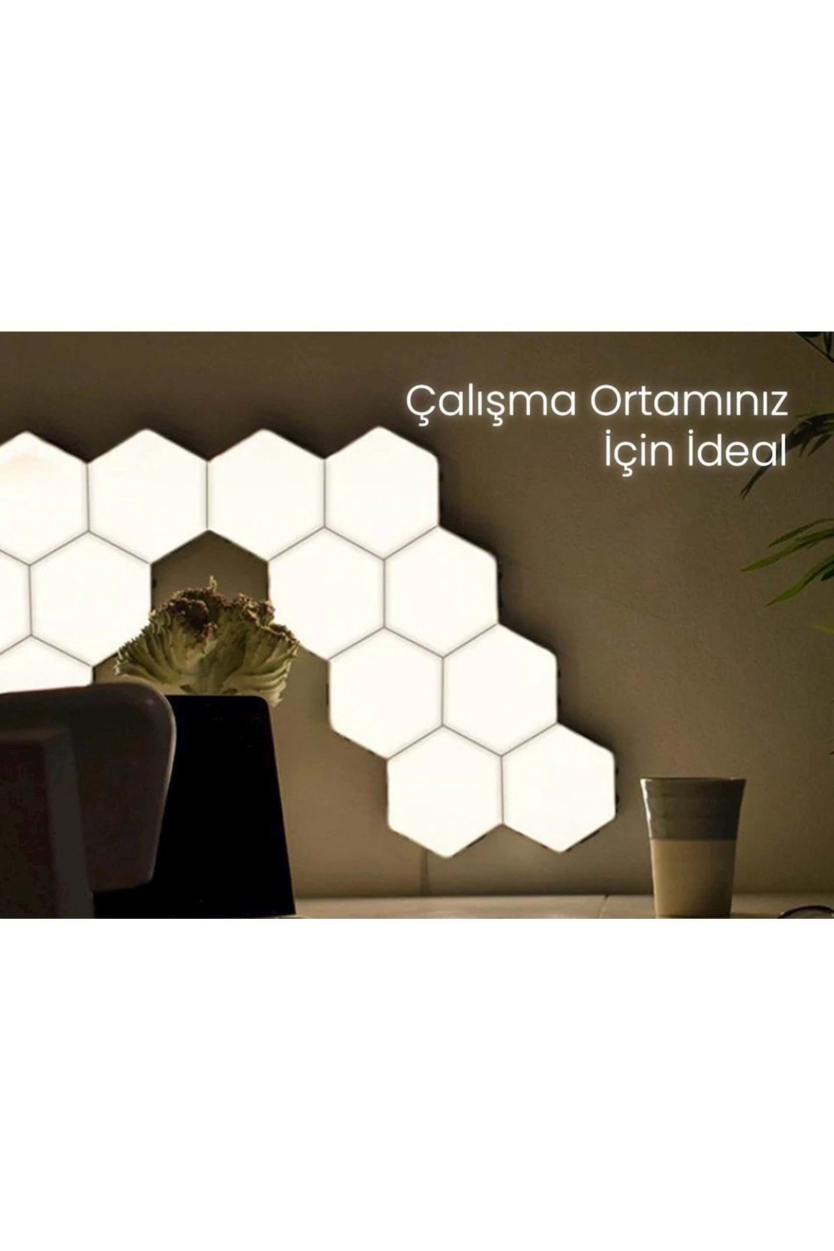 diger pi sistemler goggo dekoratif duvaraydinlatma dokunmatik petek led isik 5 adet gece lambasi fiyati yorumlari trendyol